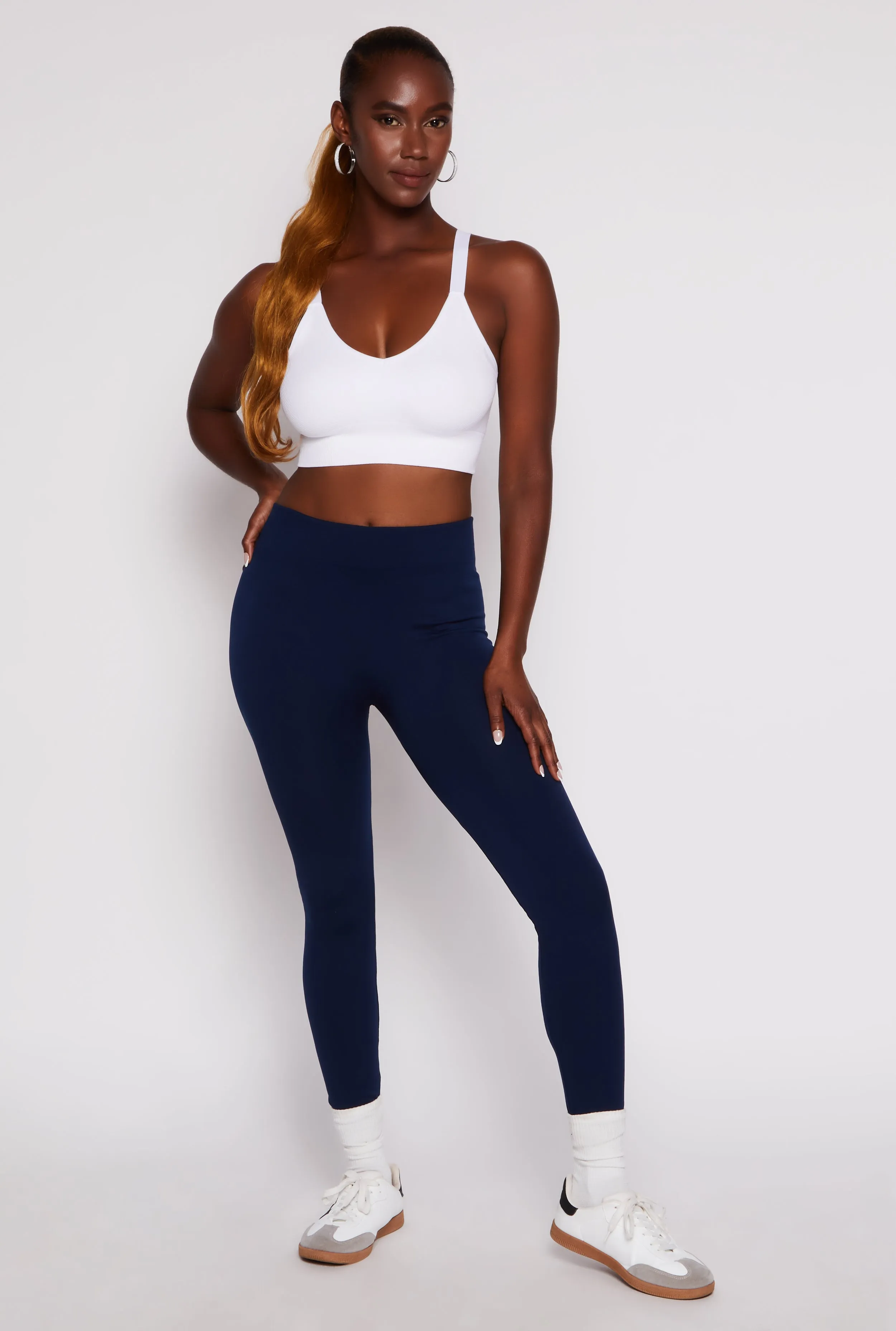 Fleece Lined High Waisted Leggings sold by Rainbow