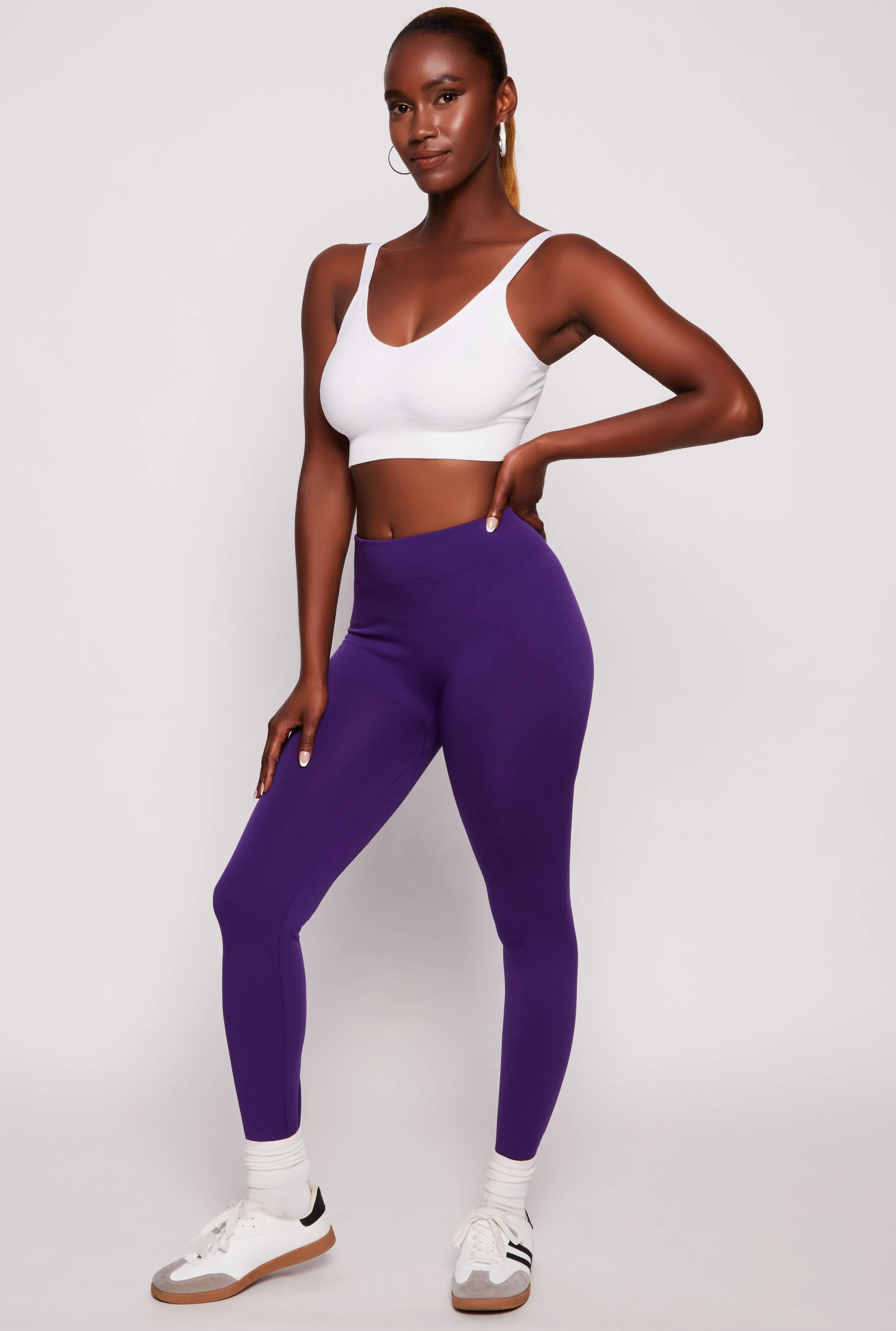 Fleece Lined High Waisted Leggings sold by Rainbow