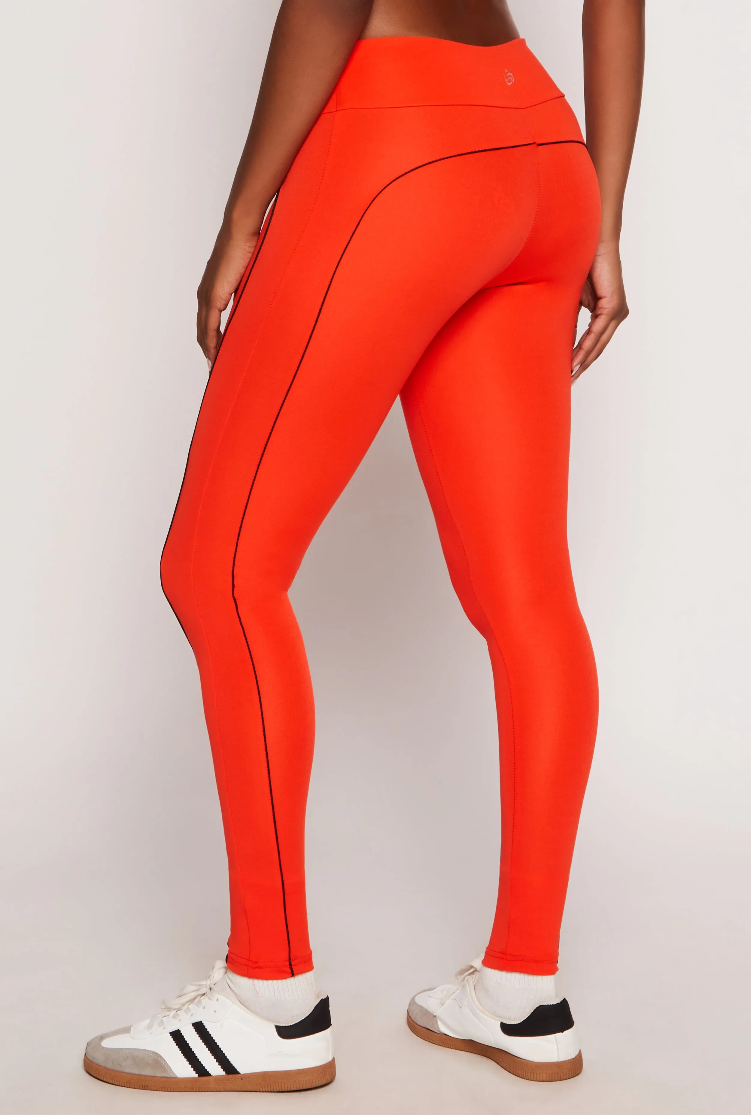 Contrast Piping Wide Waist Active Leggings sold by Rainbow product image thumbnail 3