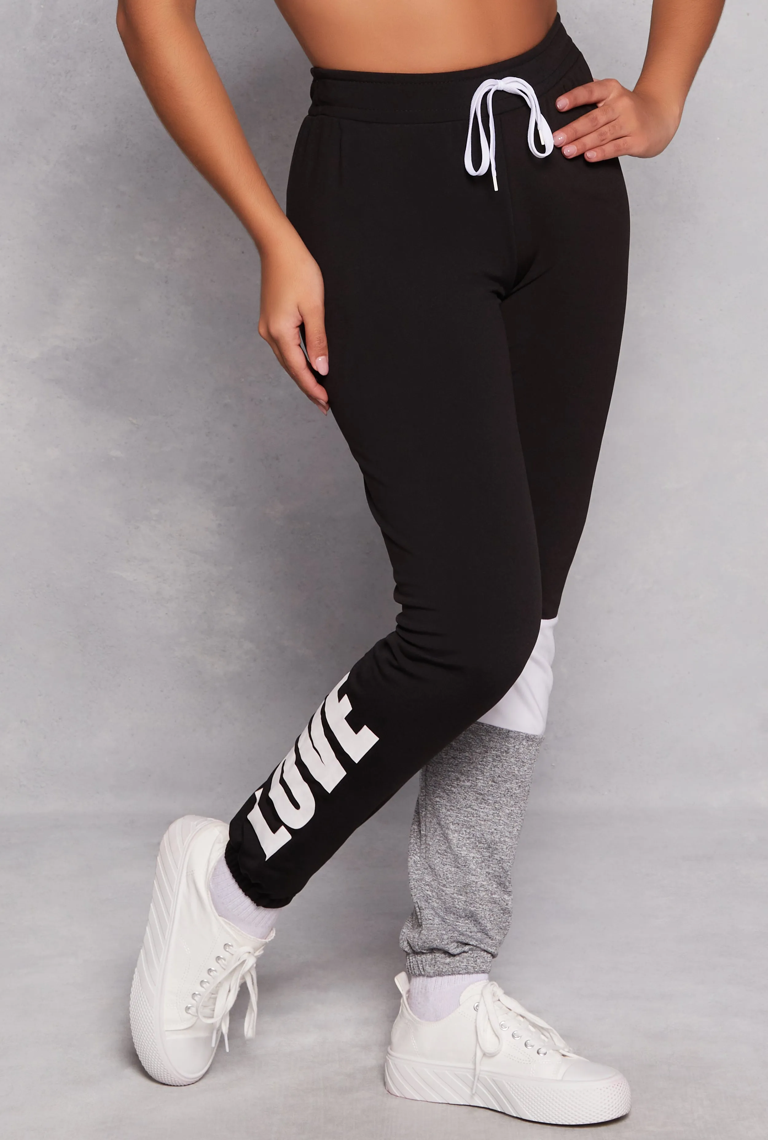 Love Fleece Color Block Leg Sweatpants sold by Rainbow product image thumbnail 2