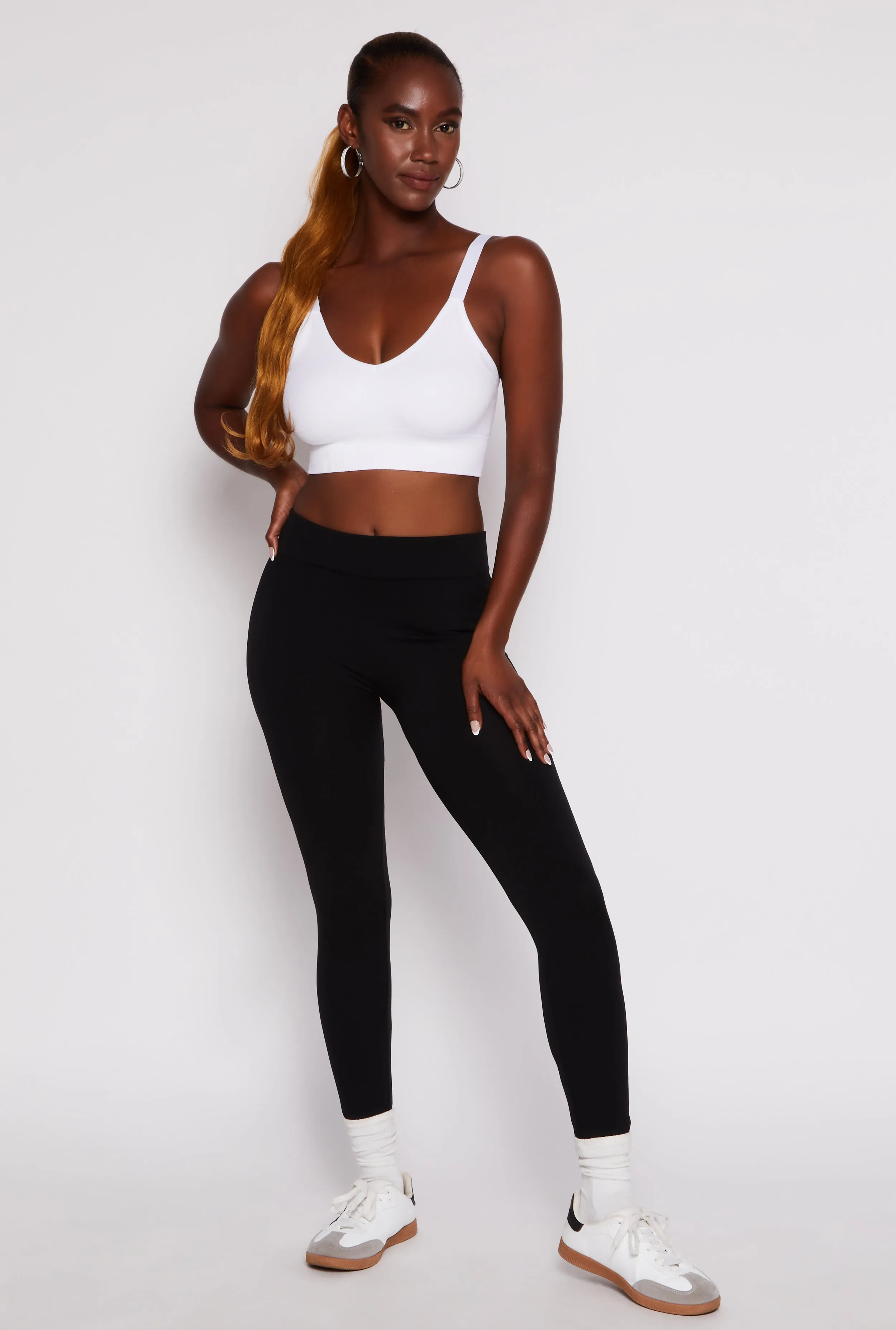 Fleece Lined High Waisted Leggings sold by Rainbow