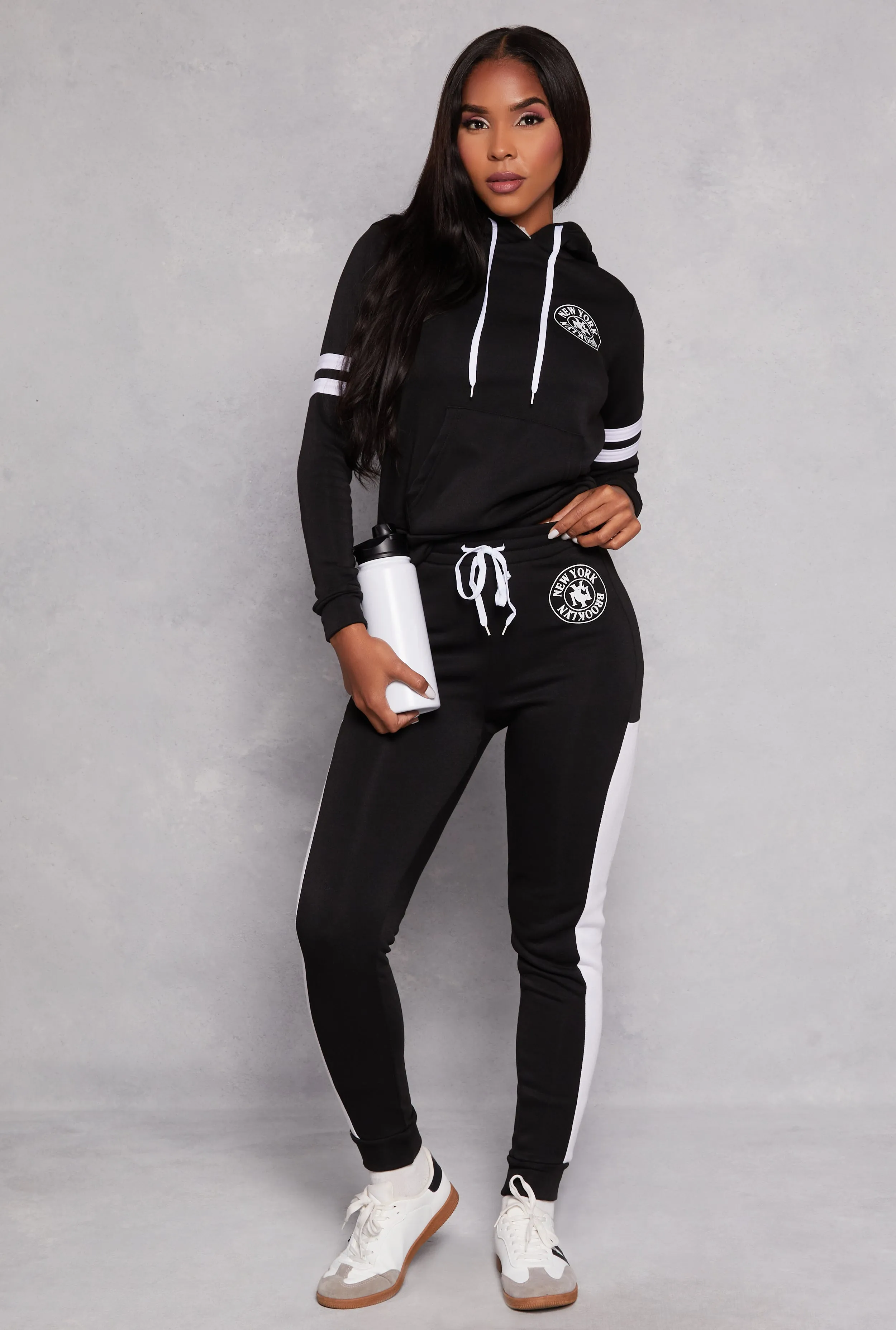 Fleece Lined New York Graphic Joggers sold by Rainbow