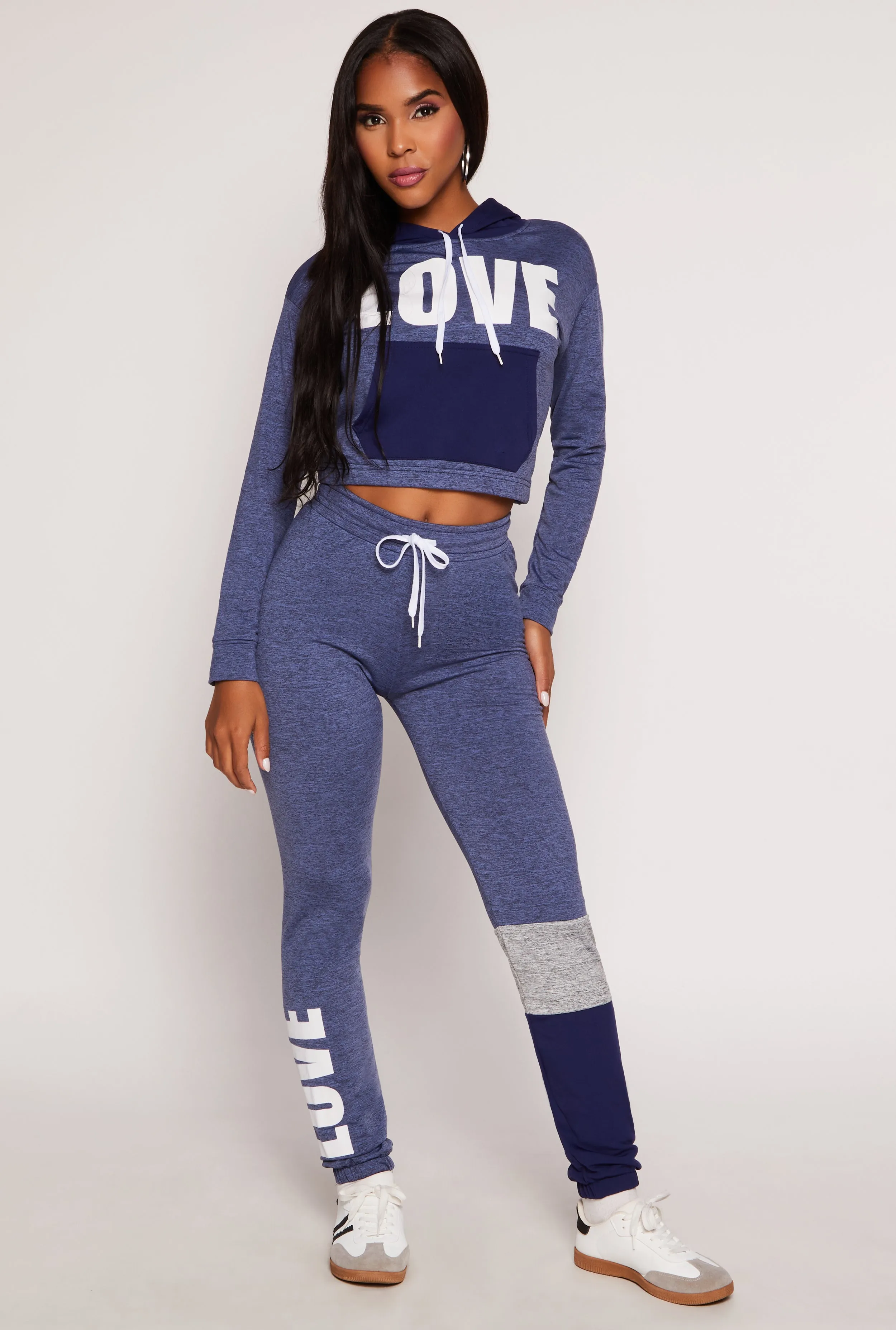Love Fleece Color Block Leg Sweatpants sold by Rainbow