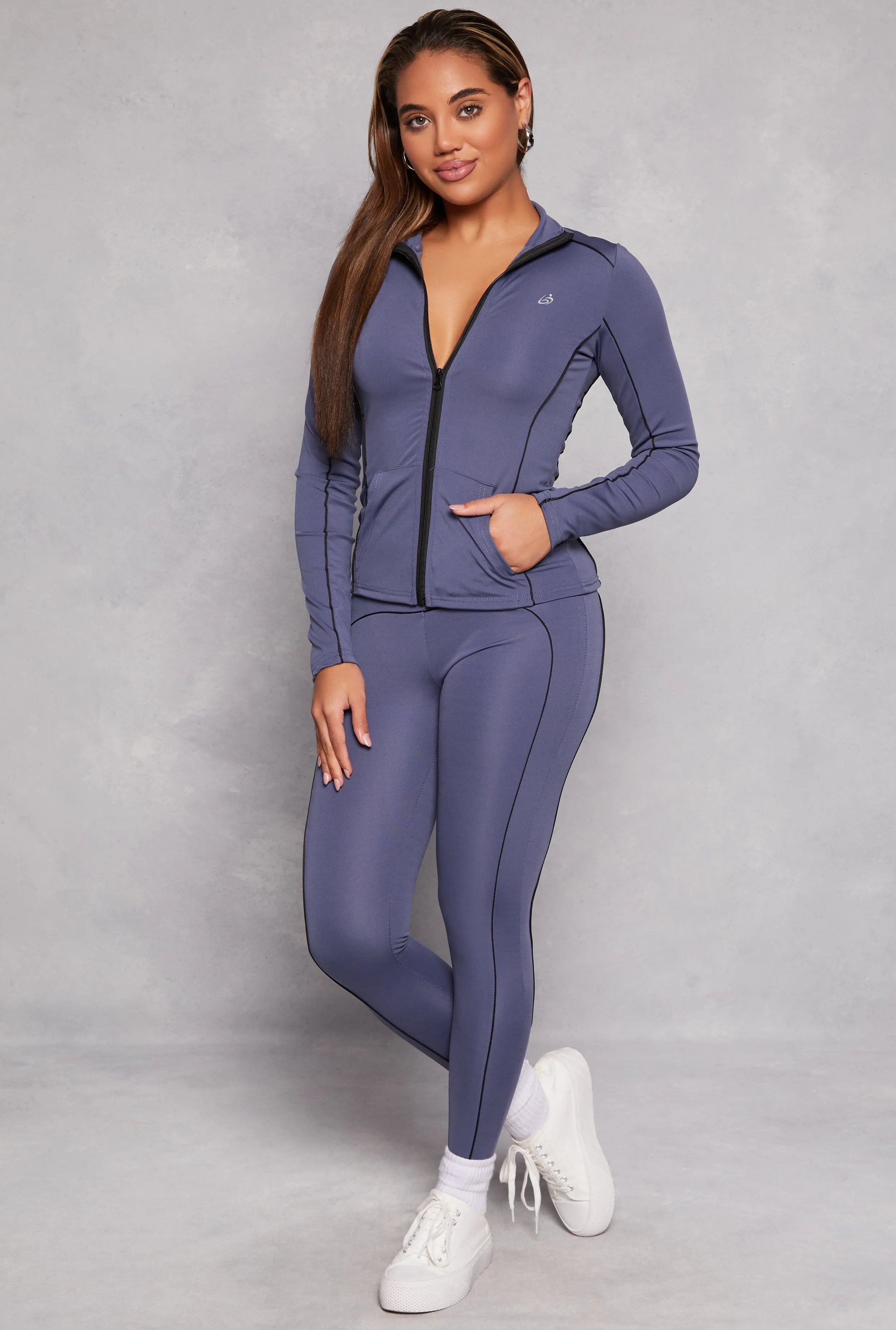 Contrast Piping Full Zip Track Jacket sold by Rainbow product image thumbnail 2