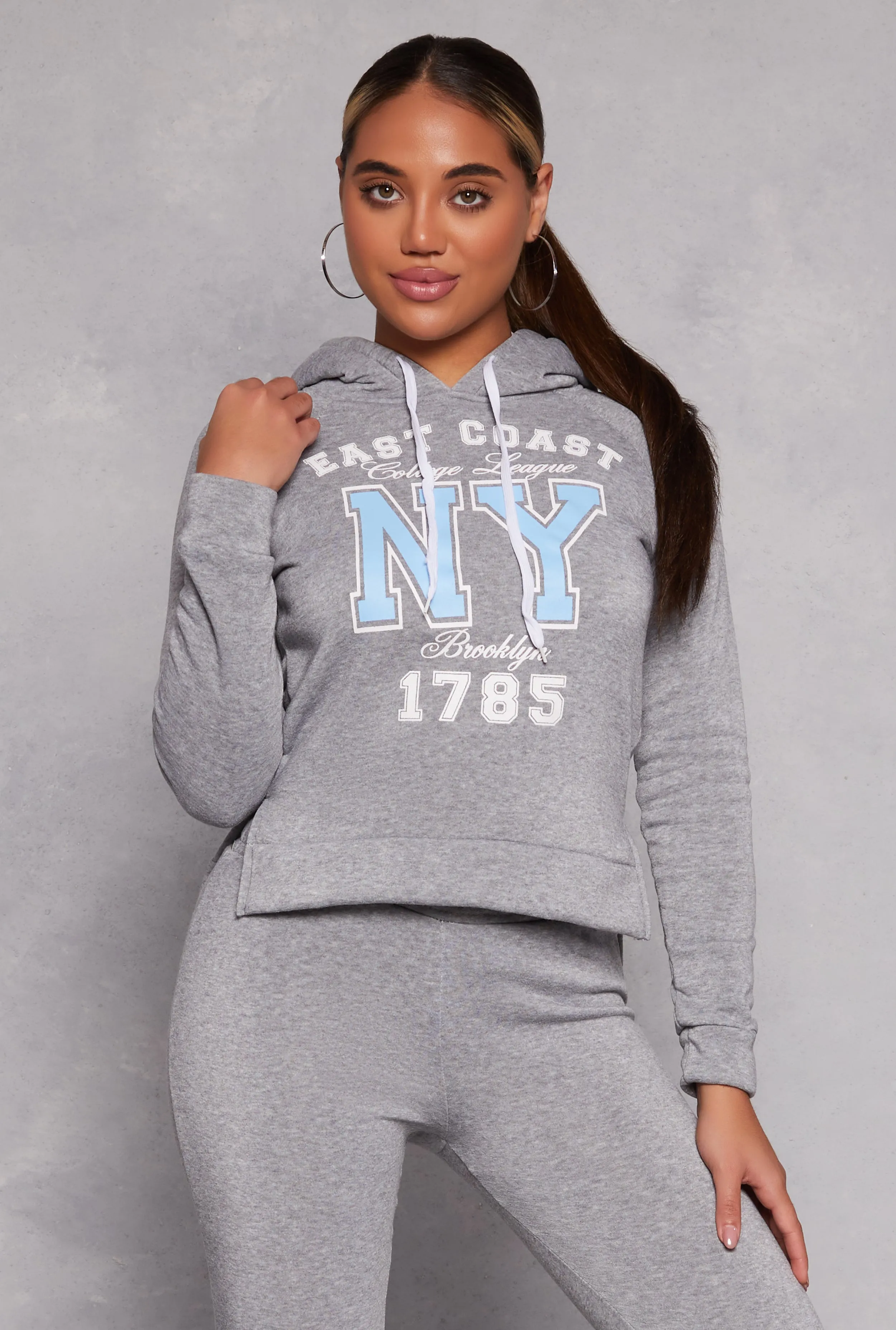 East Coast NY Graphic Pullover Hoodie sold by Rainbow