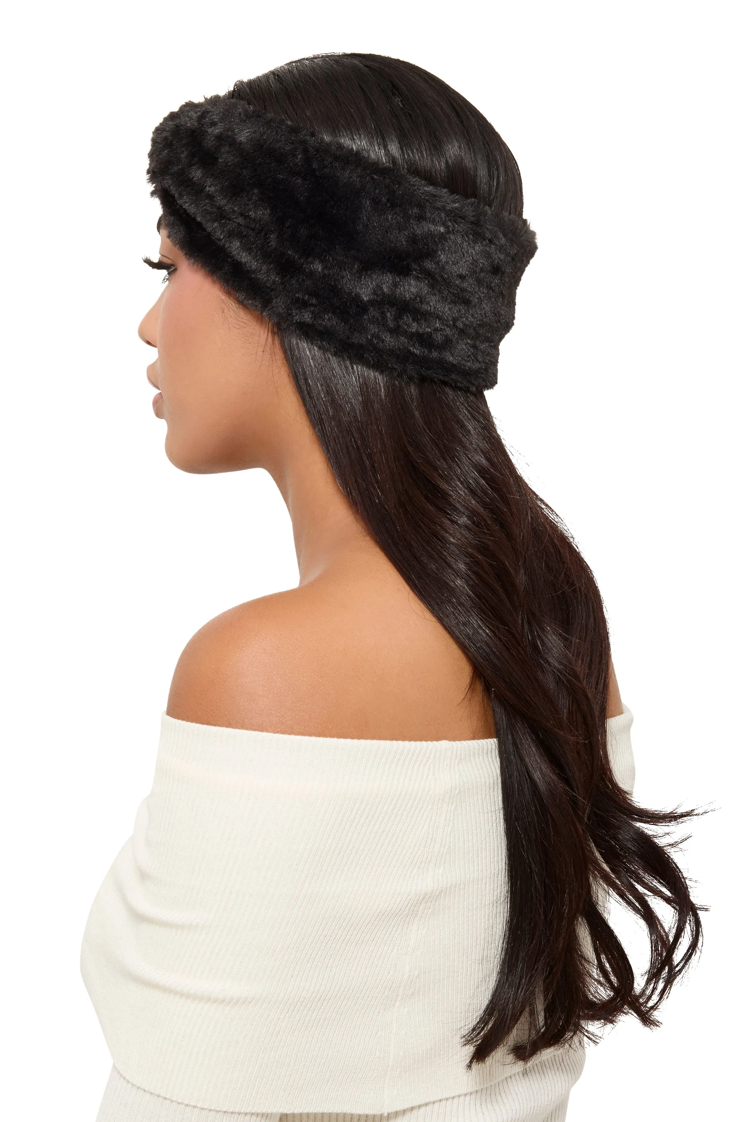 Faux Fur Knot Headband sold by Rainbow product image thumbnail 2