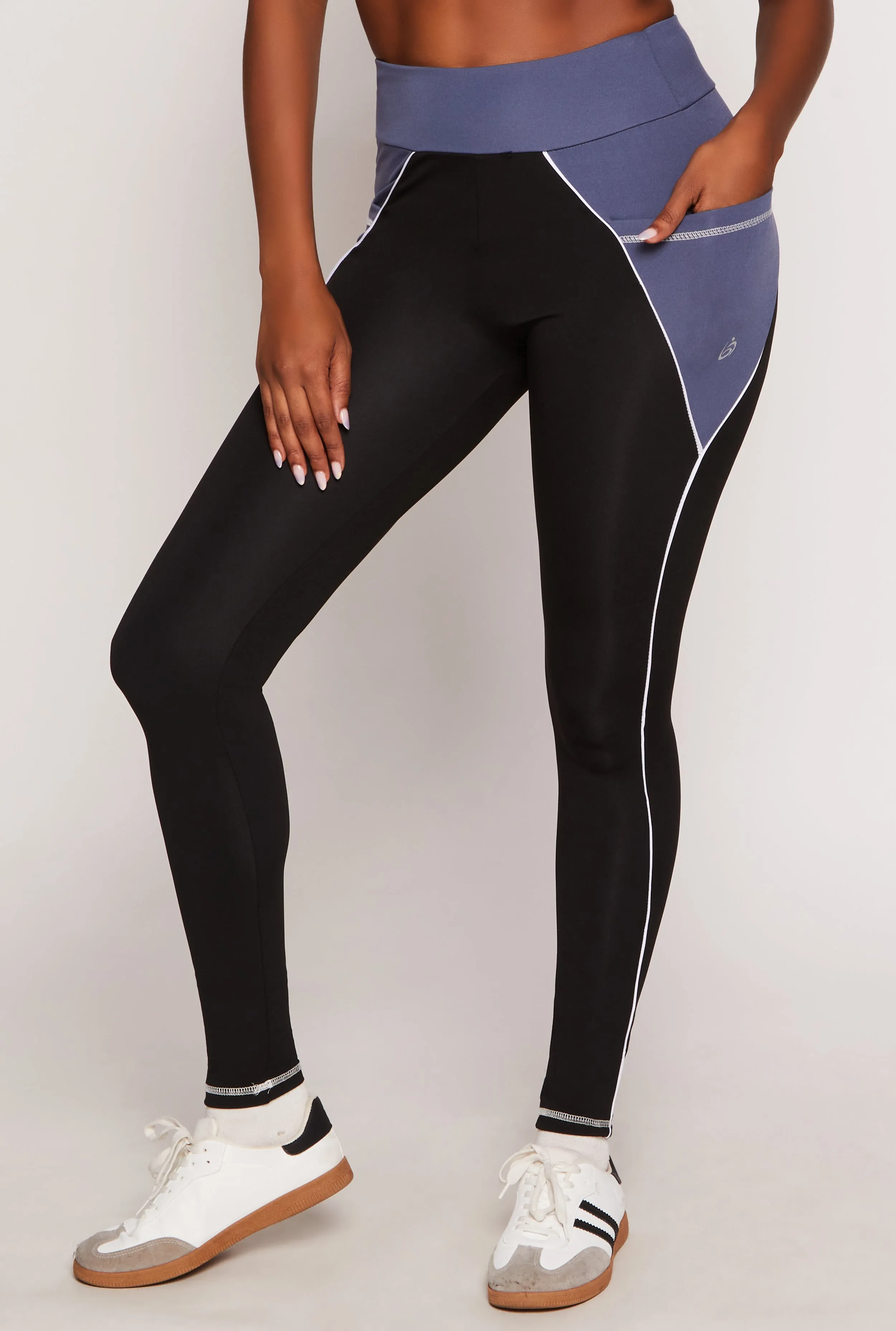 Contrast Piping Color Block Leggings sold by Rainbow product image thumbnail 2