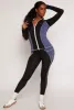 Contrast Piping Color Block Leggings sold by Rainbow