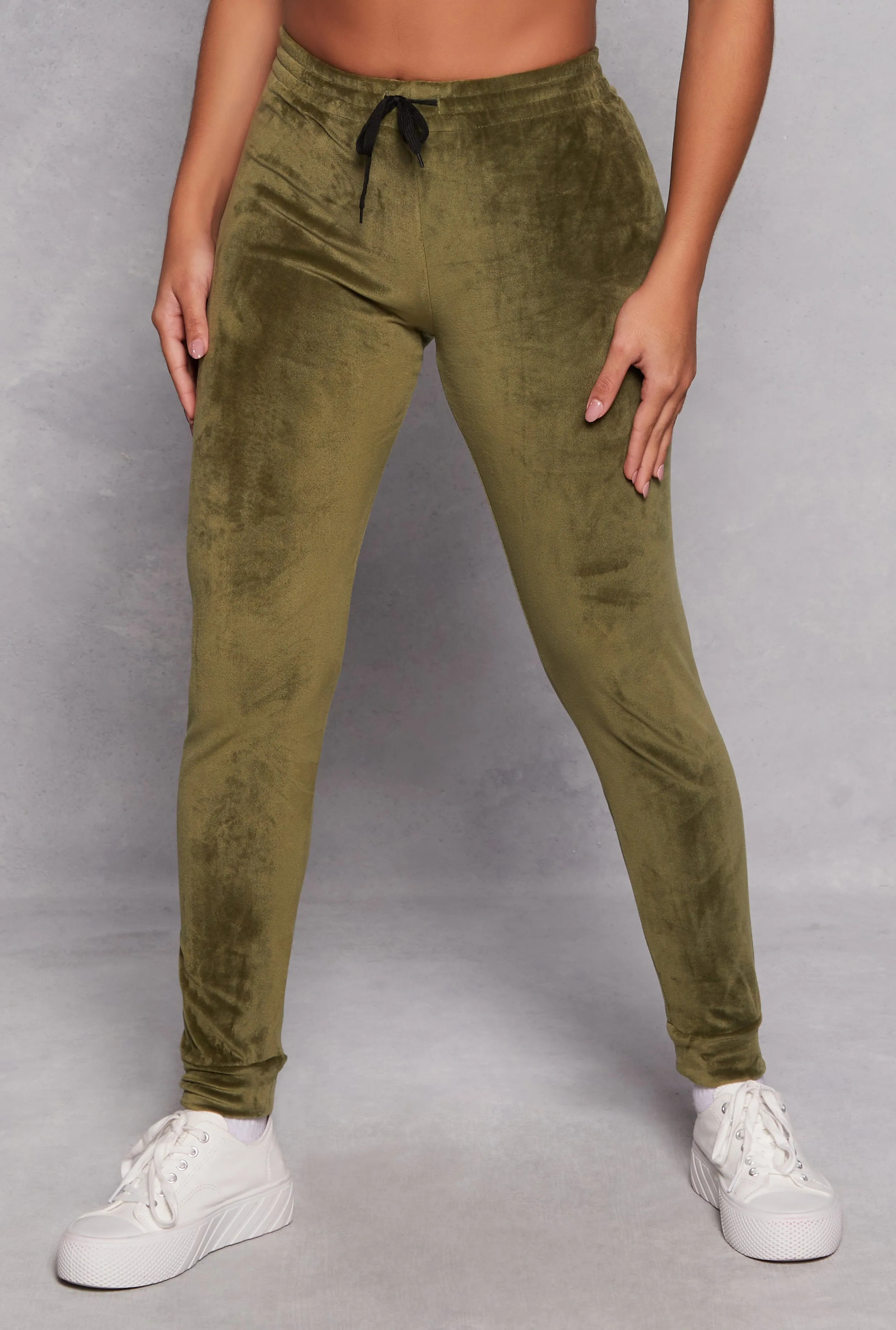 Velour High Waist Joggers sold by Rainbow product image thumbnail 2
