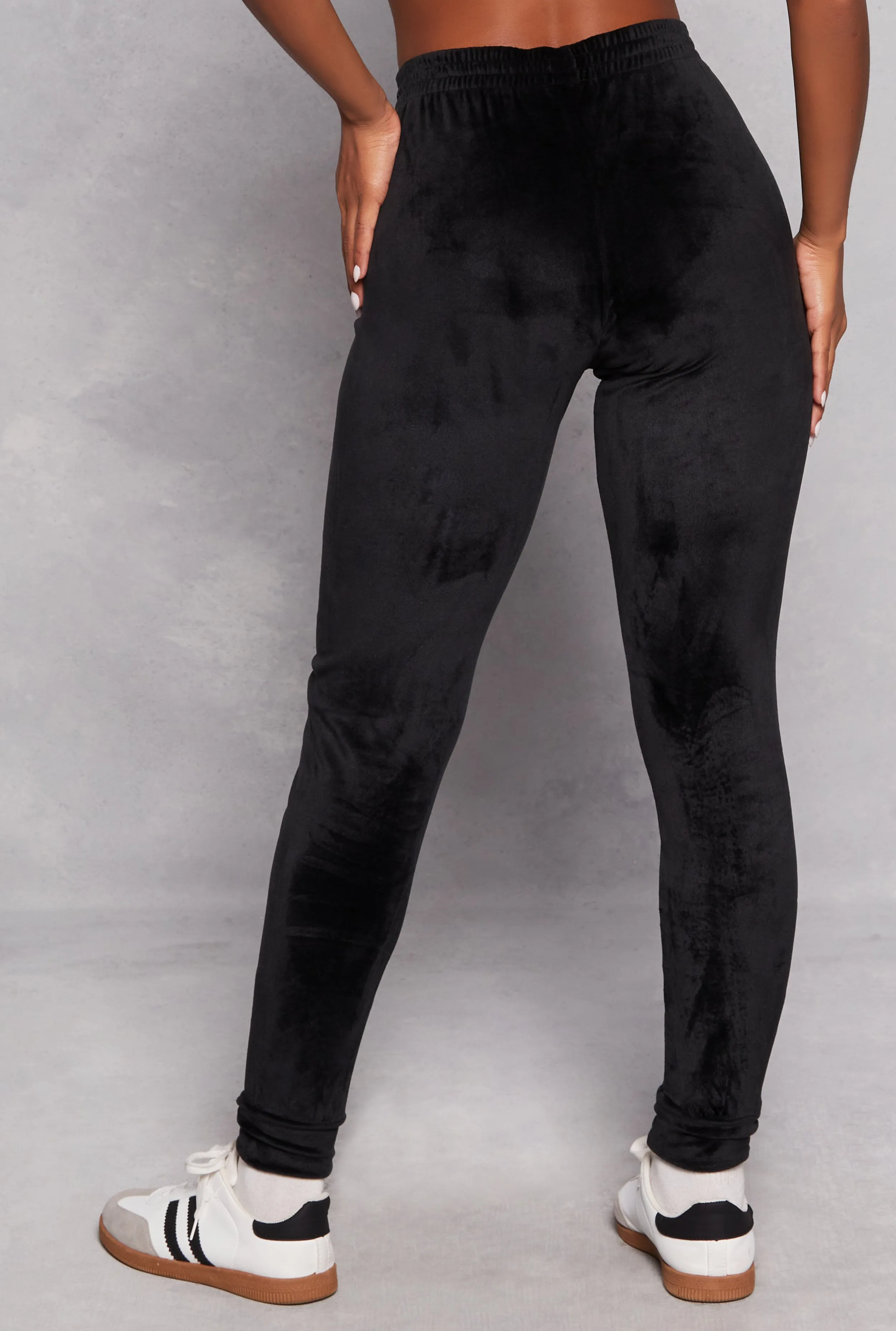 Velour High Waist Joggers sold by Rainbow product image thumbnail 3