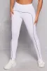 Contrast Piping Wide Waist Active Leggings sold by Rainbow