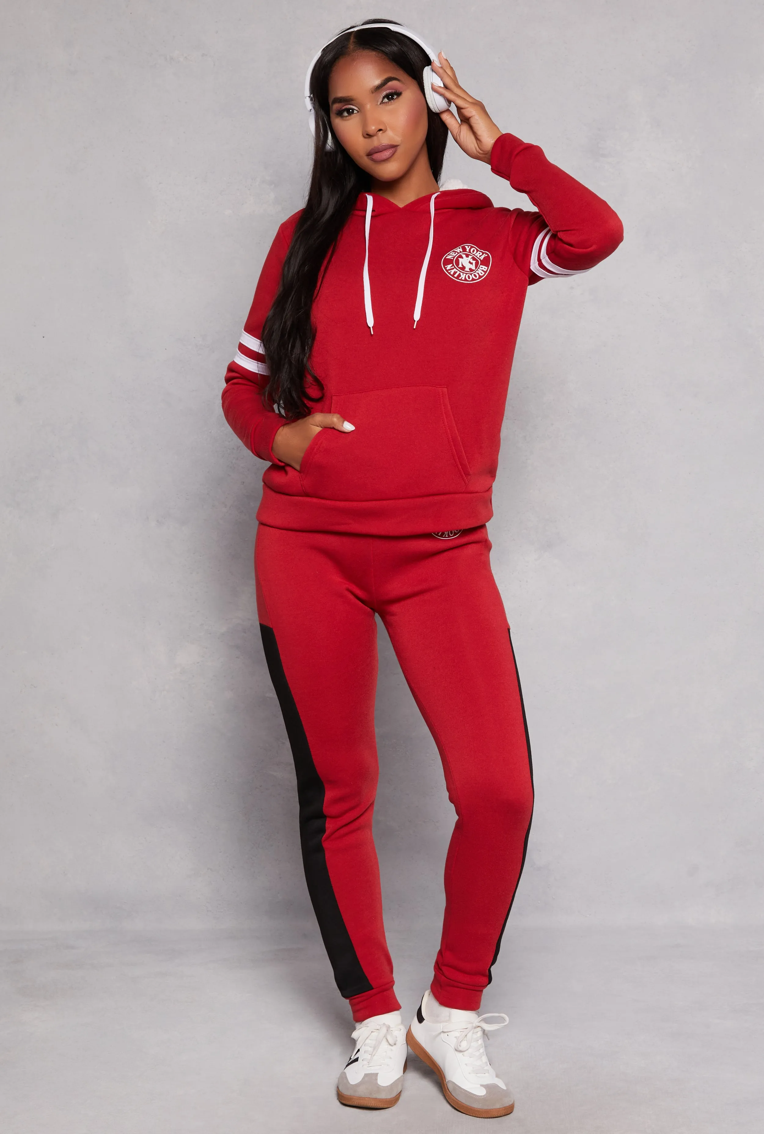 Fleece Lined New York Graphic Pullover Hoodie sold by Rainbow product image thumbnail 2