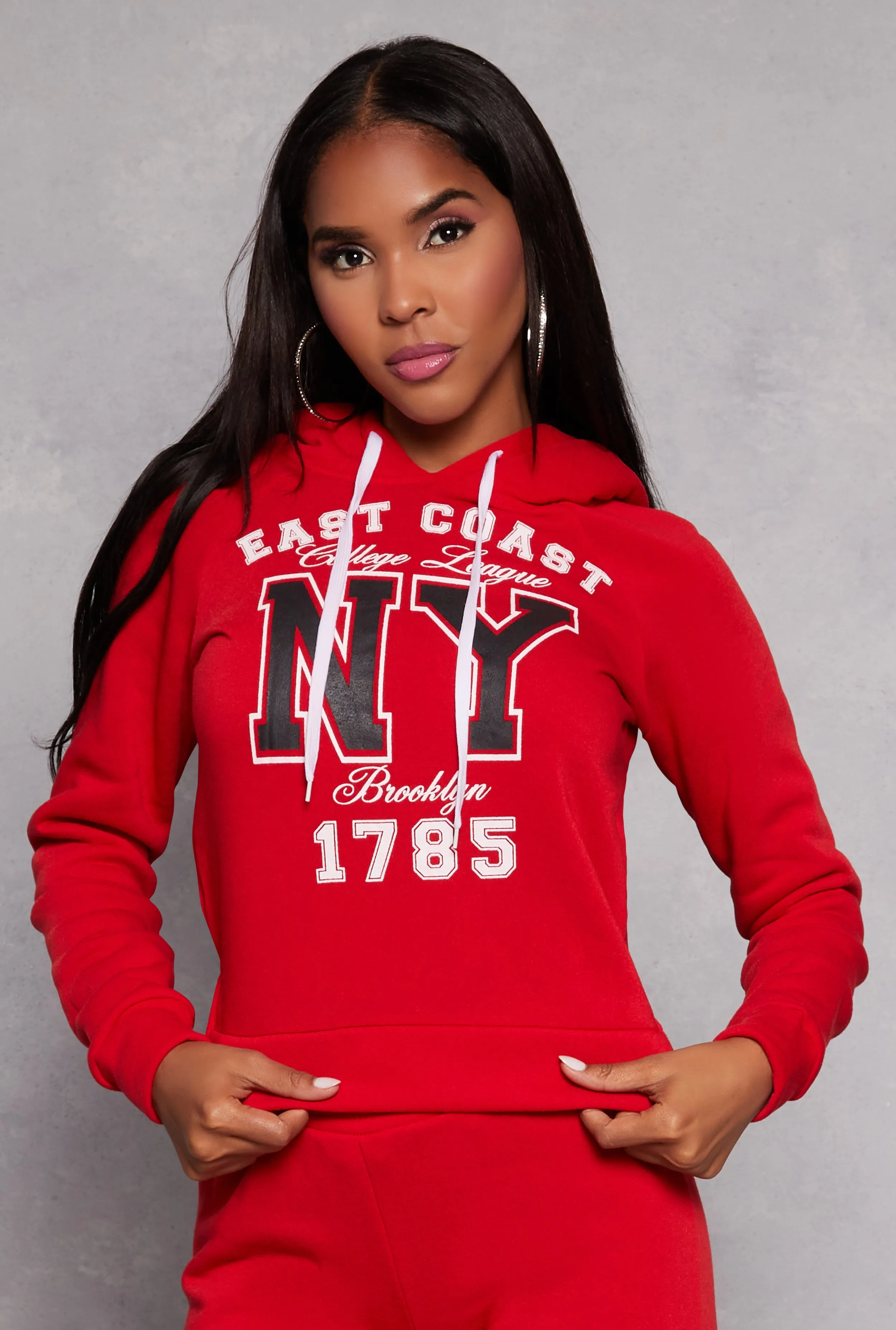 East Coast NY Graphic Pullover Hoodie sold by Rainbow