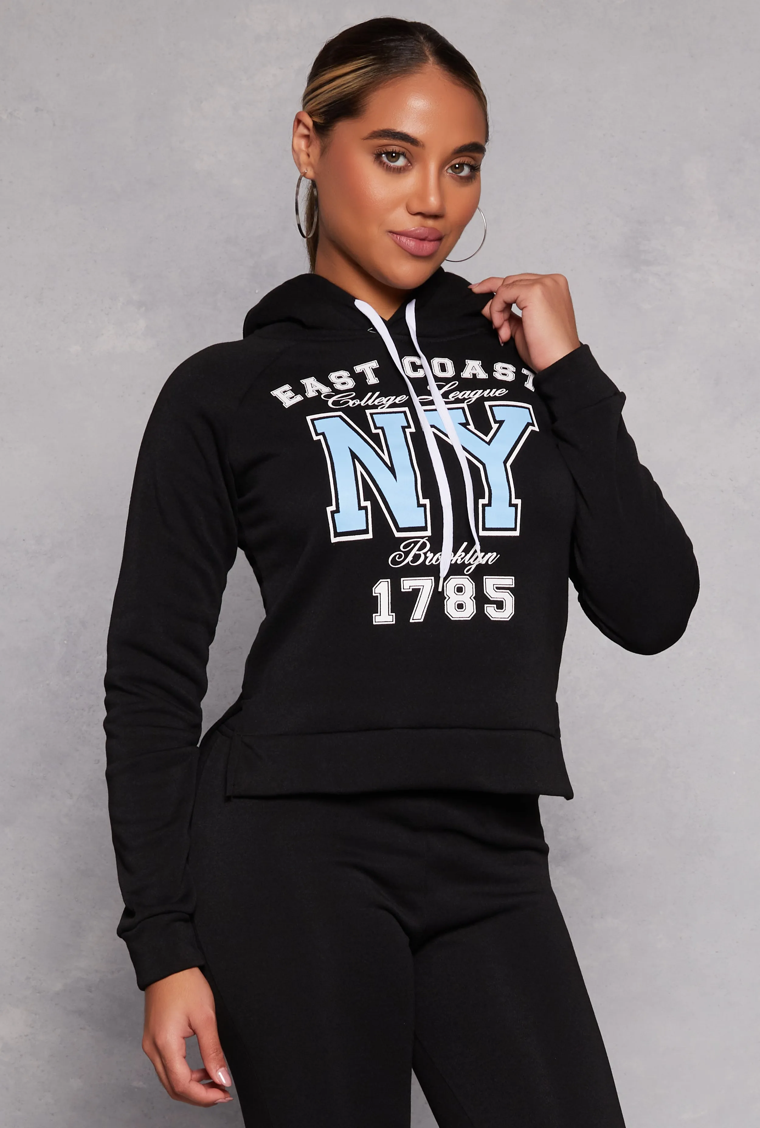 East Coast NY Graphic Pullover Hoodie sold by Rainbow