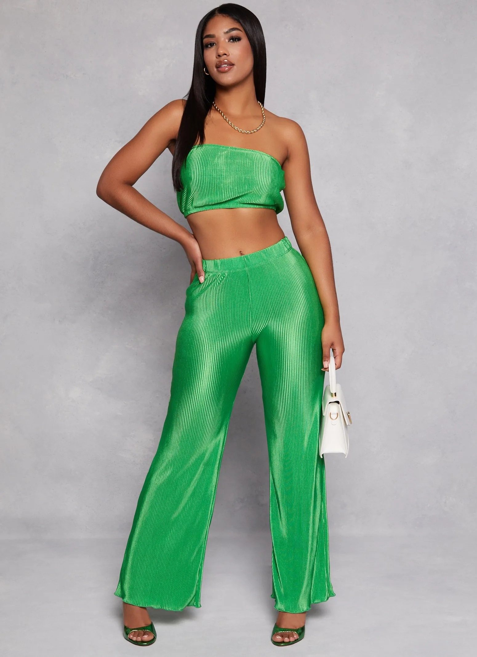 Plisse High Waisted Pants sold by Rainbow