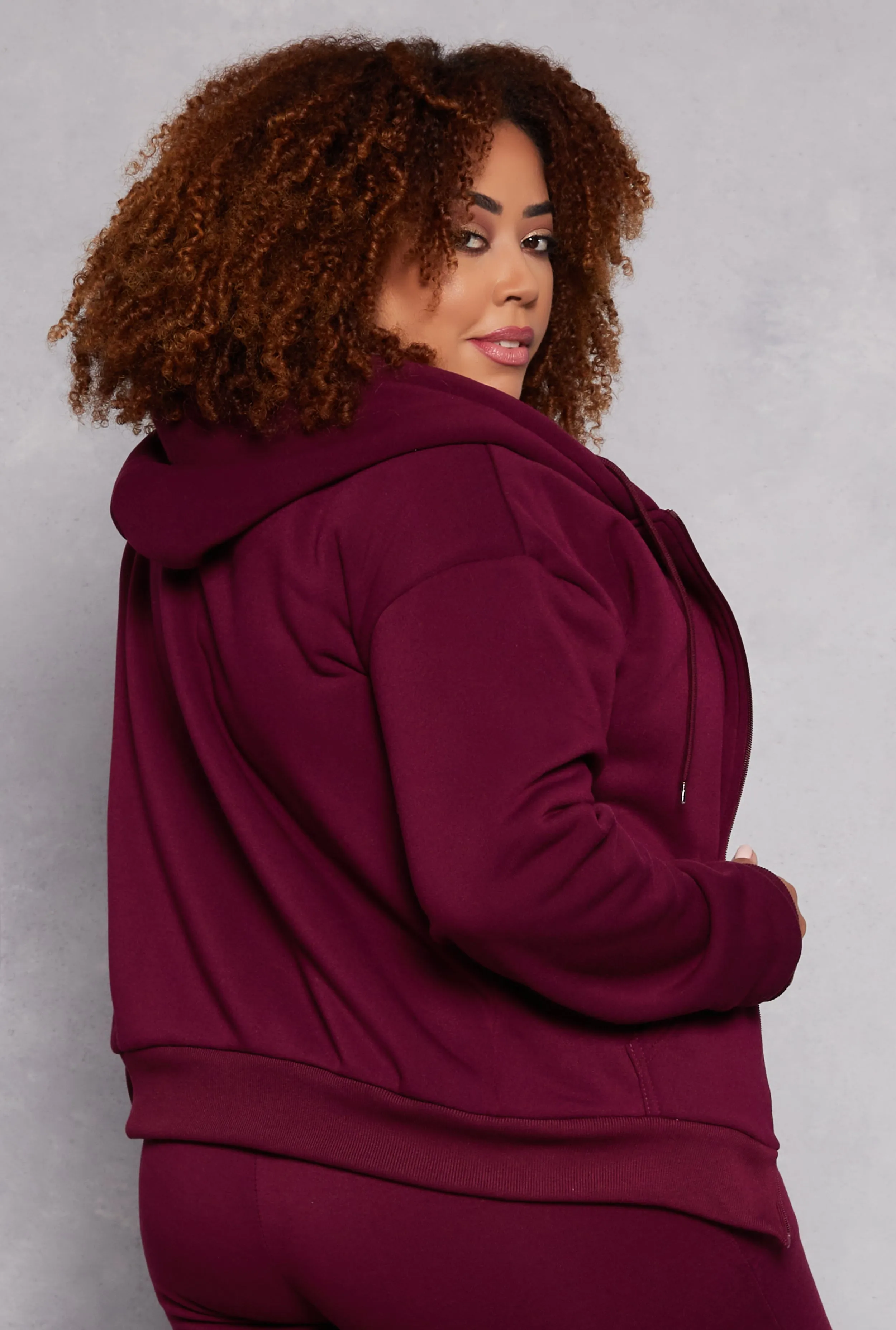 Plus Size City Graphic Zip Front Hoodie sold by Rainbow product image thumbnail 3