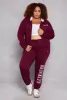Plus Size City Graphic Zip Front Hoodie sold by Rainbow