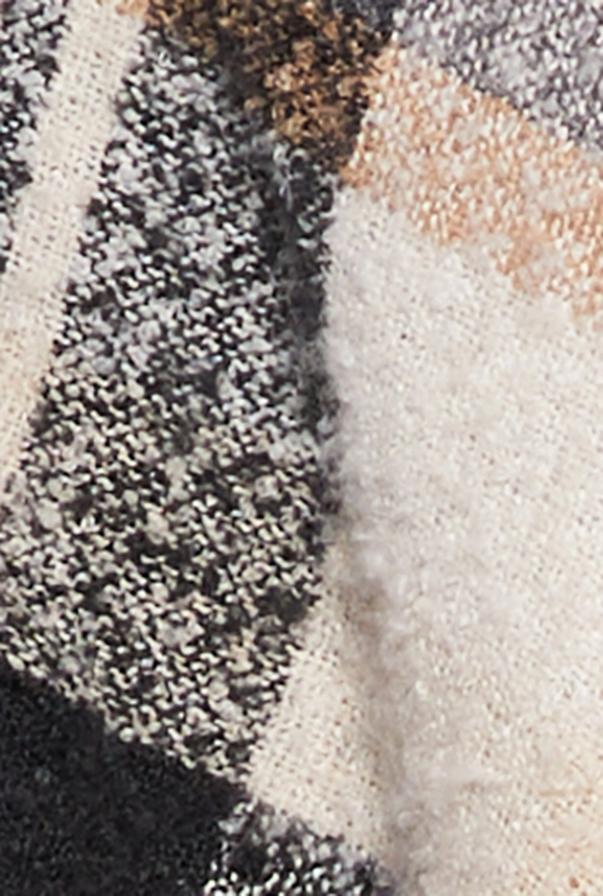 Boucle Plaid Toggle Button Poncho sold by Rainbow product image thumbnail 4