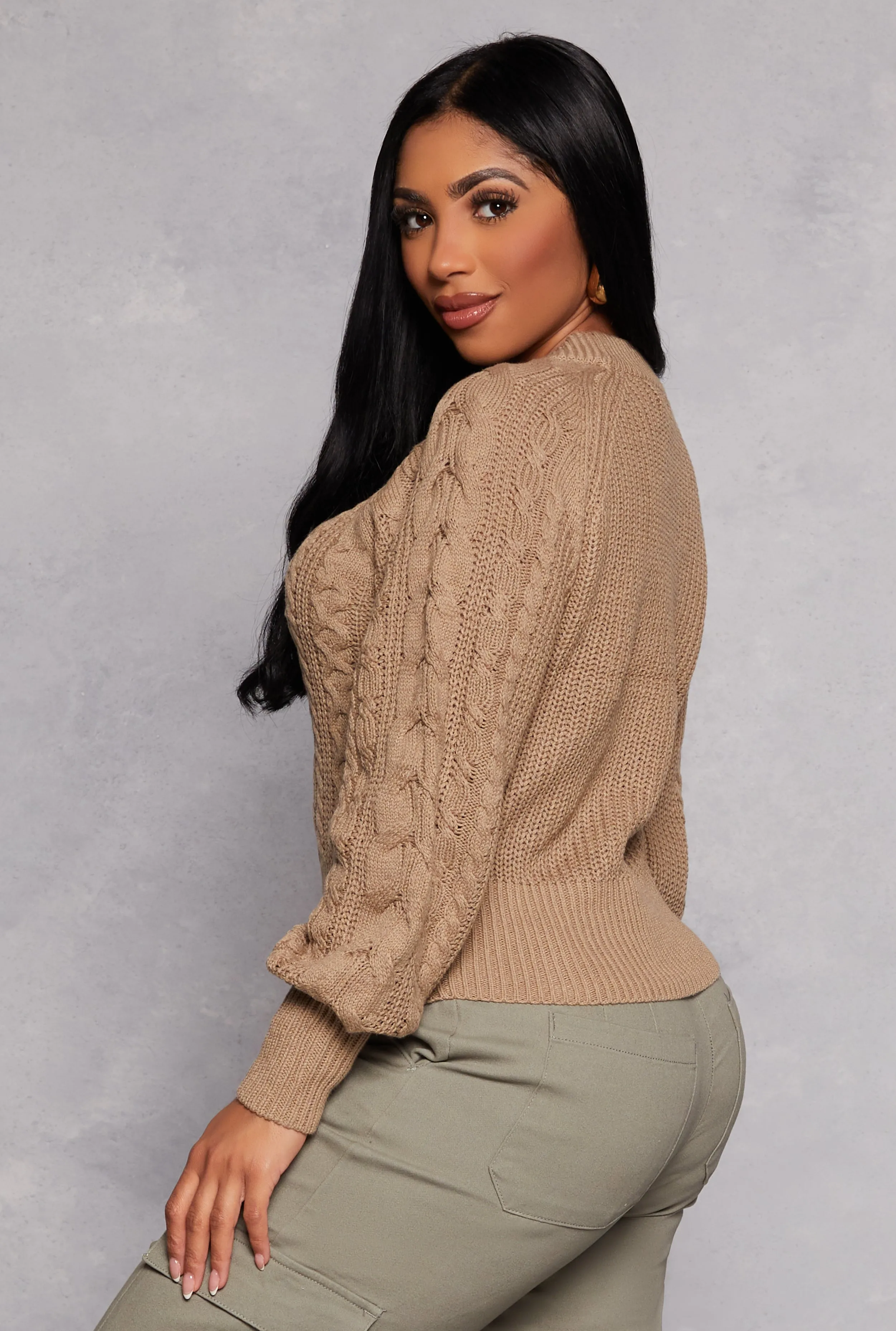 Cable Knit Pullover Sweater sold by Rainbow product image thumbnail 3