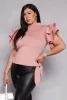 Plus Size Scuba Tiered Sleeve Top sold by Rainbow
