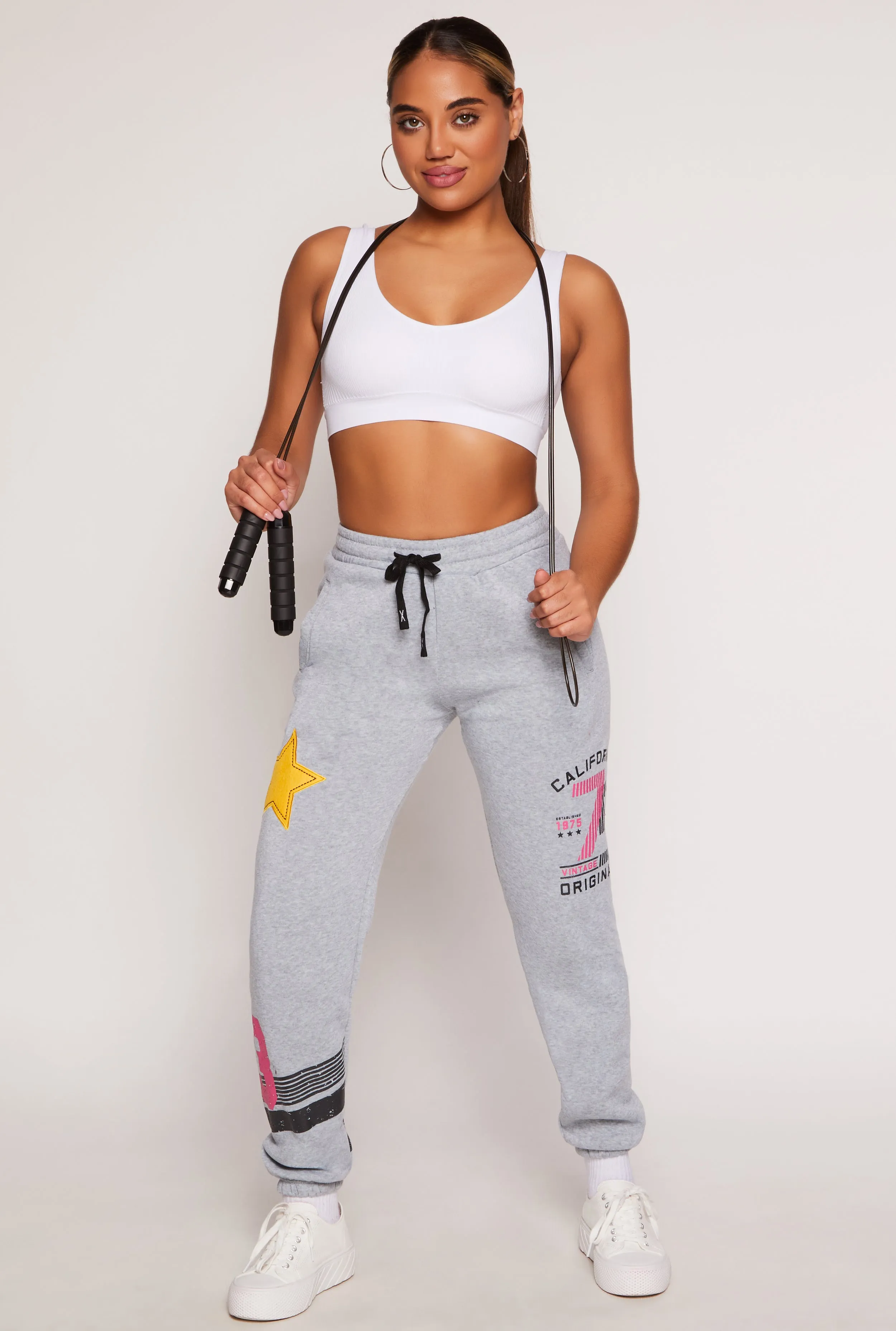 High Waist Graphic Sweatpants sold by Rainbow