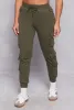 Fleece High Waist Drawstring Cargo Joggers sold by Rainbow
