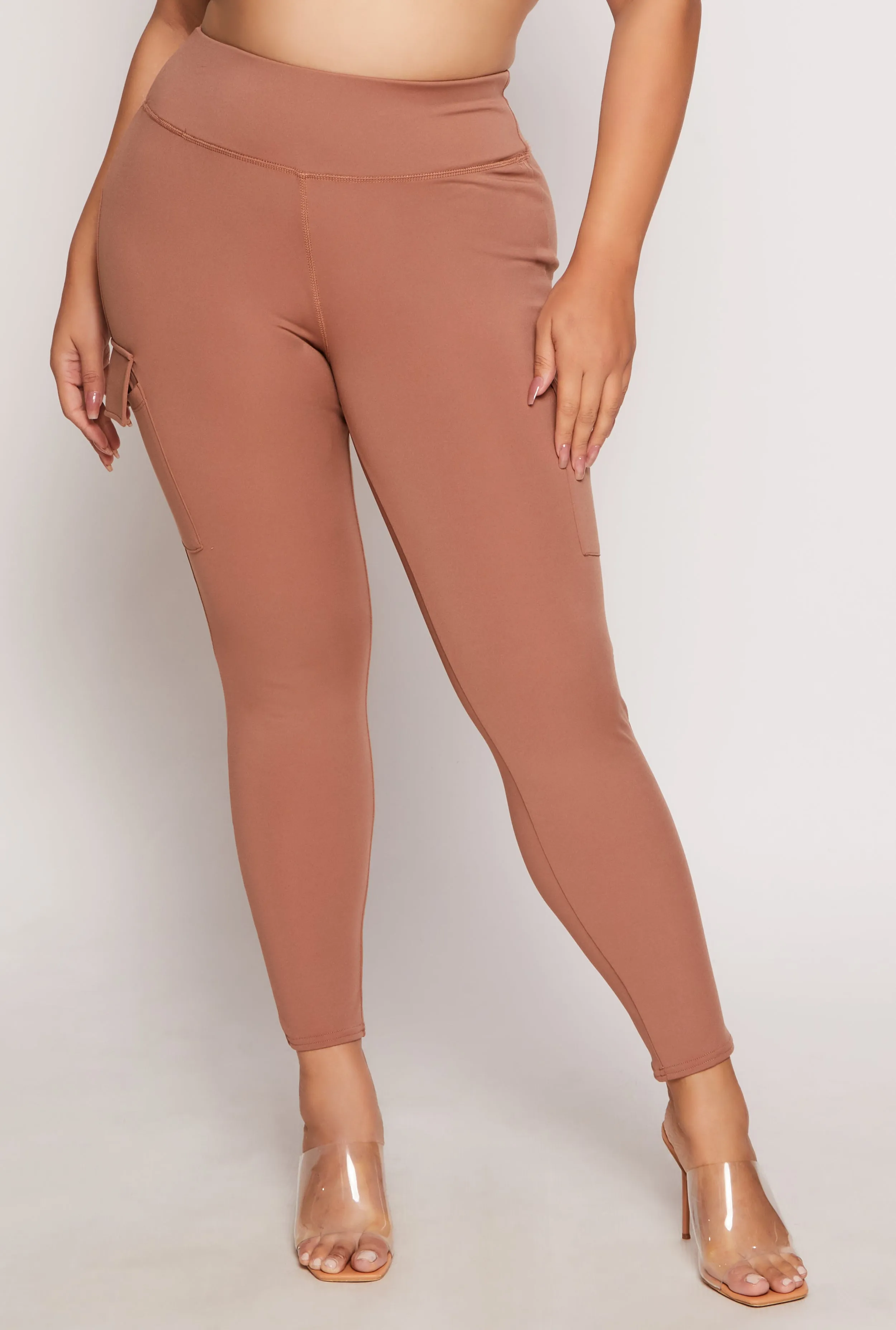 Plus Size Cargo Pocket Leggings sold by Rainbow product image thumbnail 2