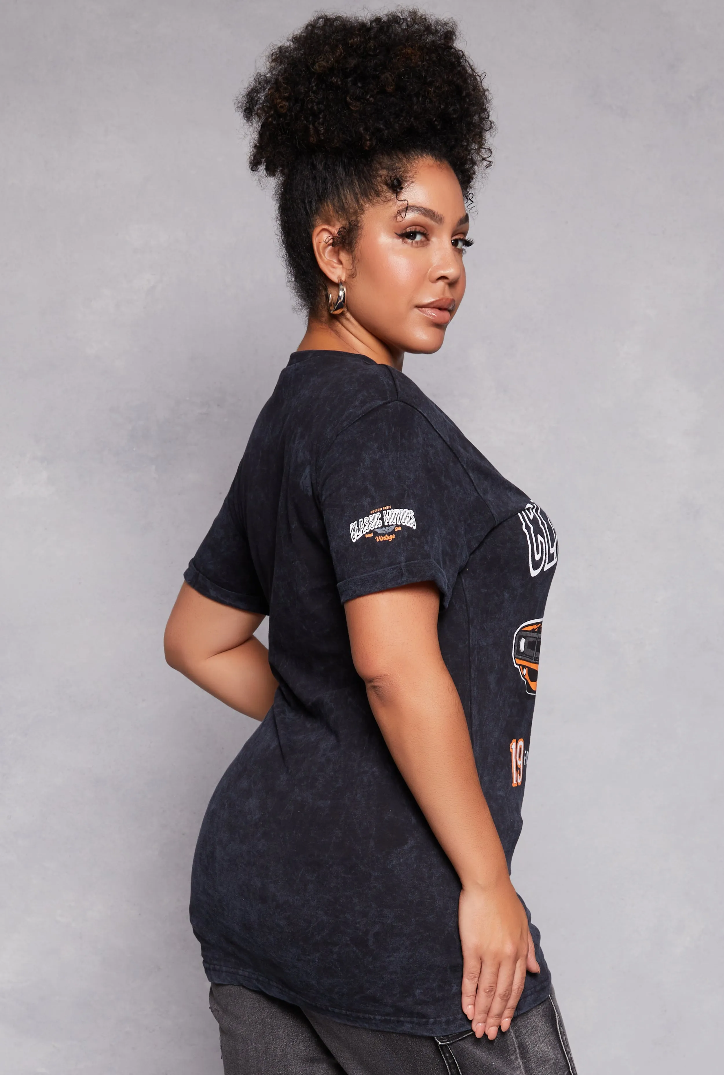 Plus Size Classic Motors Graphic Tee sold by Rainbow product image thumbnail 3