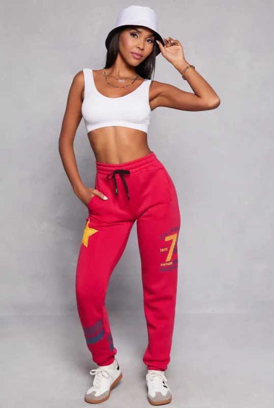 High Waist Graphic Sweatpants sold by Rainbow