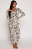 Plush Penguin Graphic Hooded Pajama Onesie sold by Rainbow