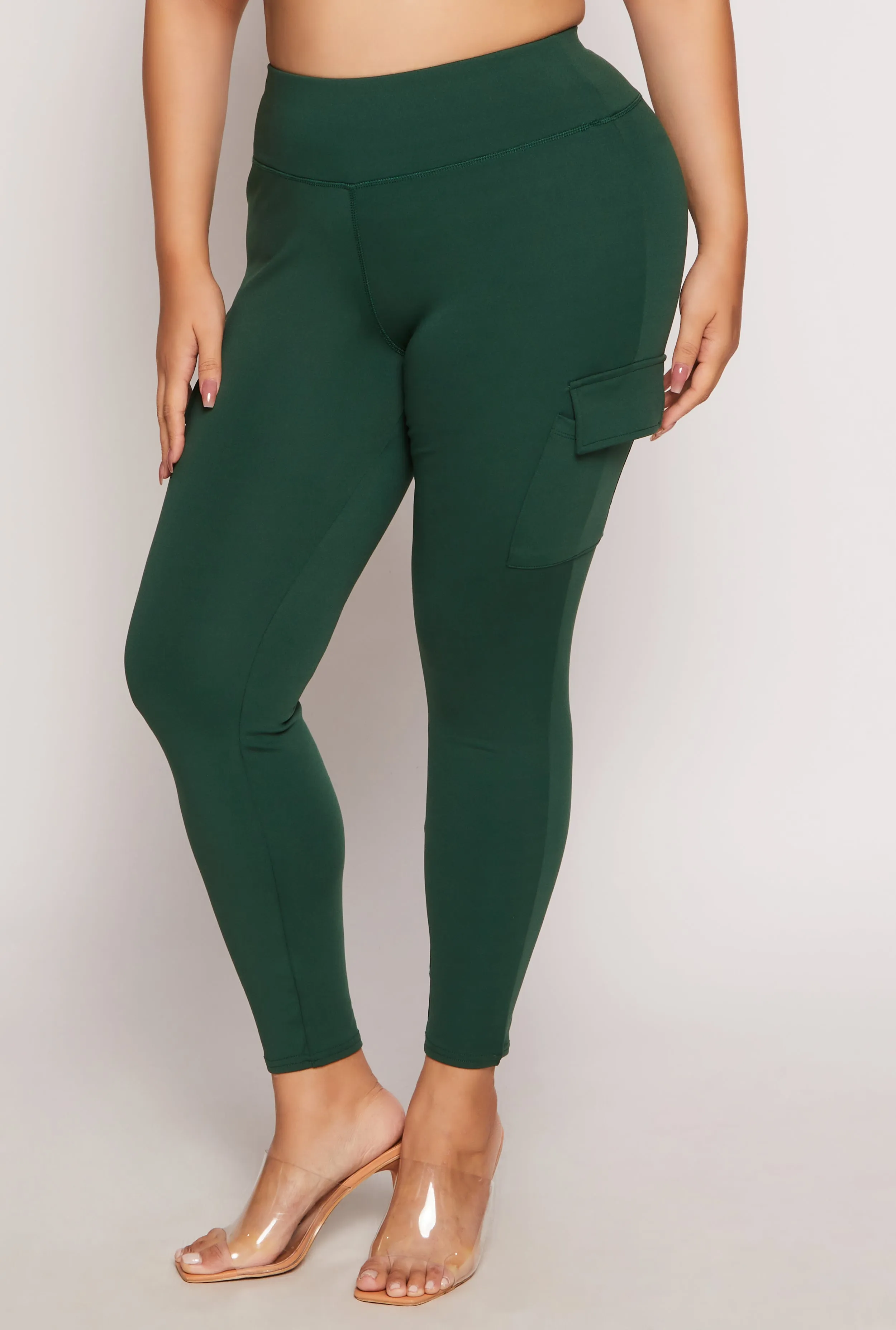 Plus Size Cargo Pocket Leggings sold by Rainbow product image thumbnail 2