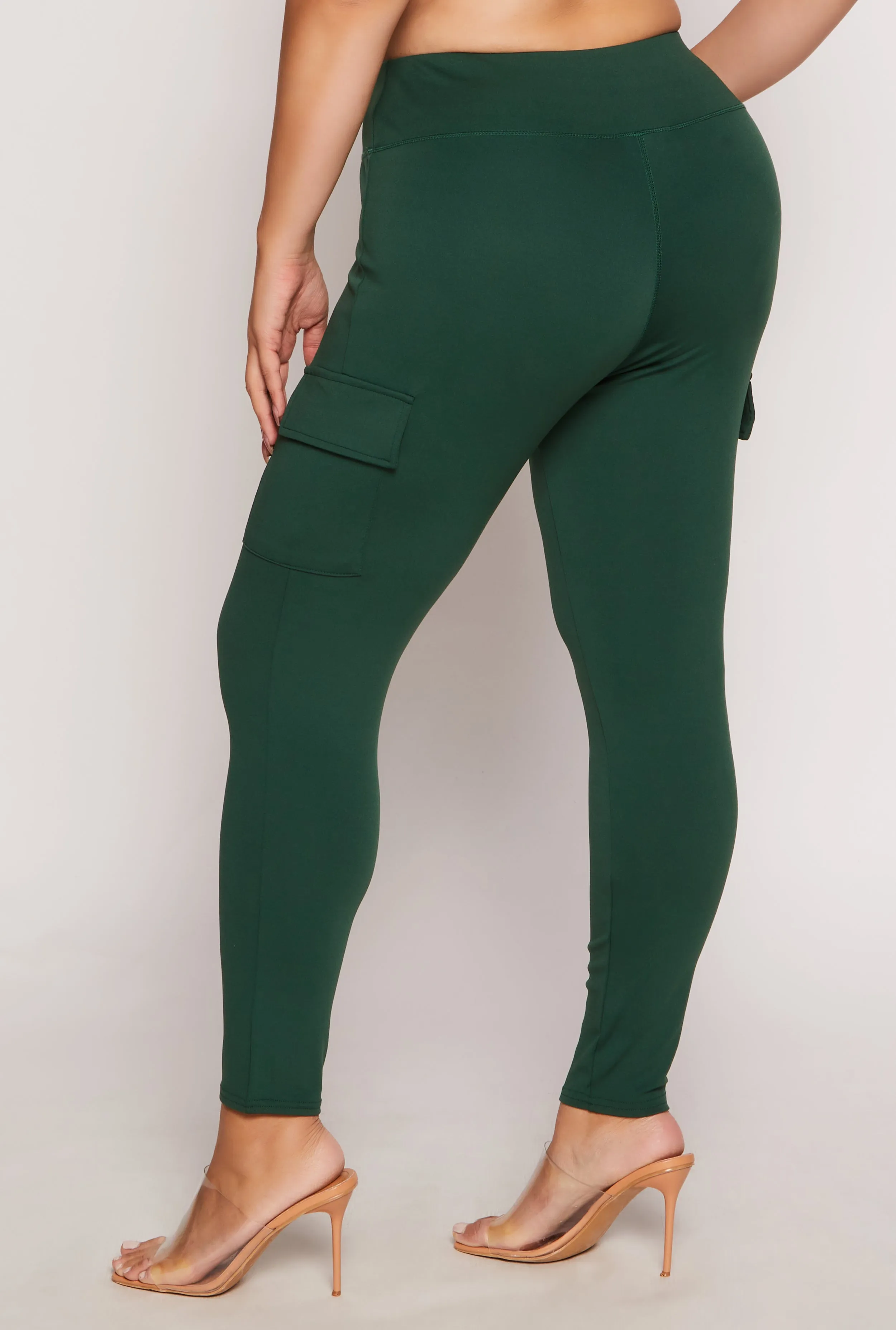 Plus Size Cargo Pocket Leggings sold by Rainbow product image thumbnail 3
