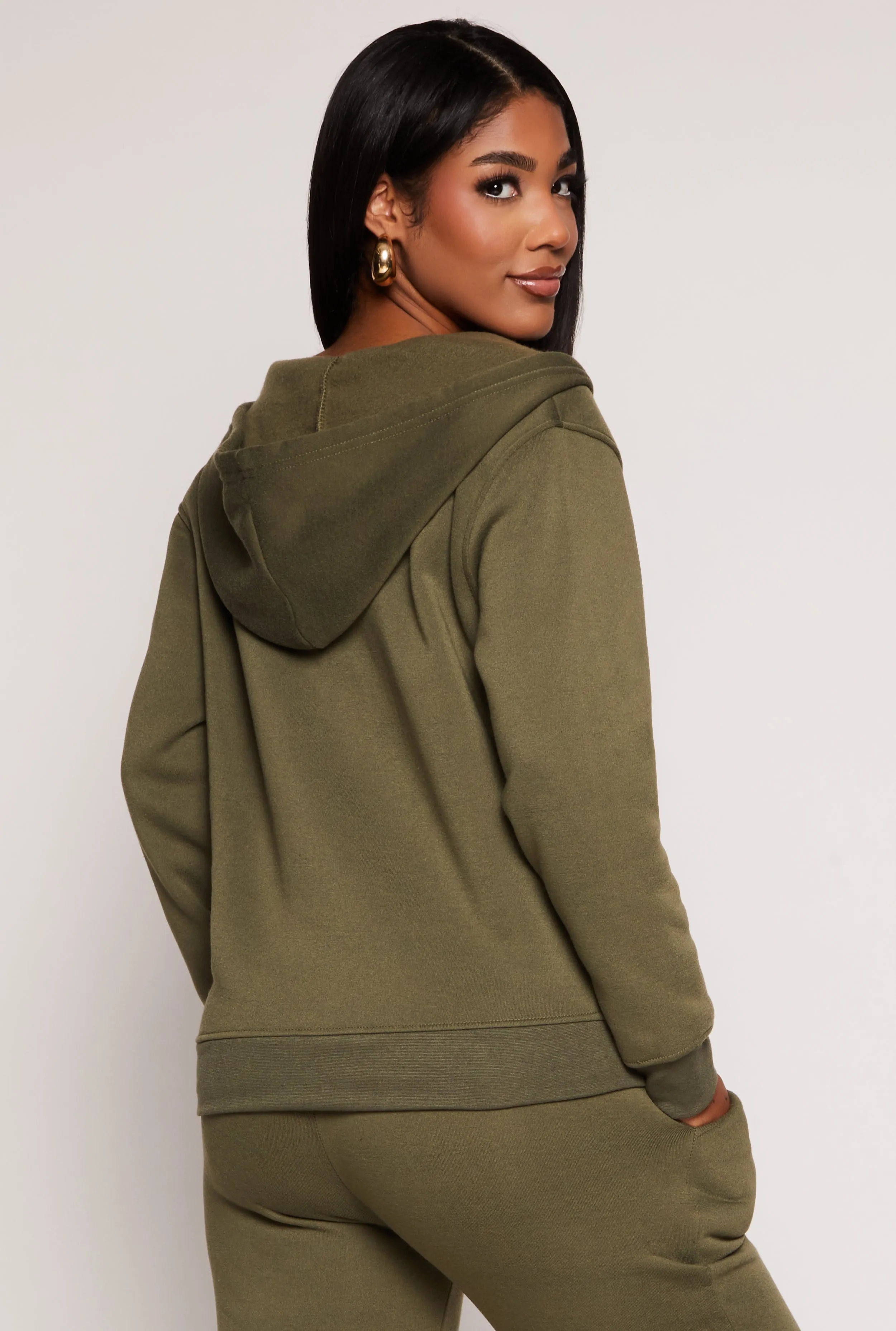 Zip Front Hooded Sweatshirt sold by Rainbow product image thumbnail 3