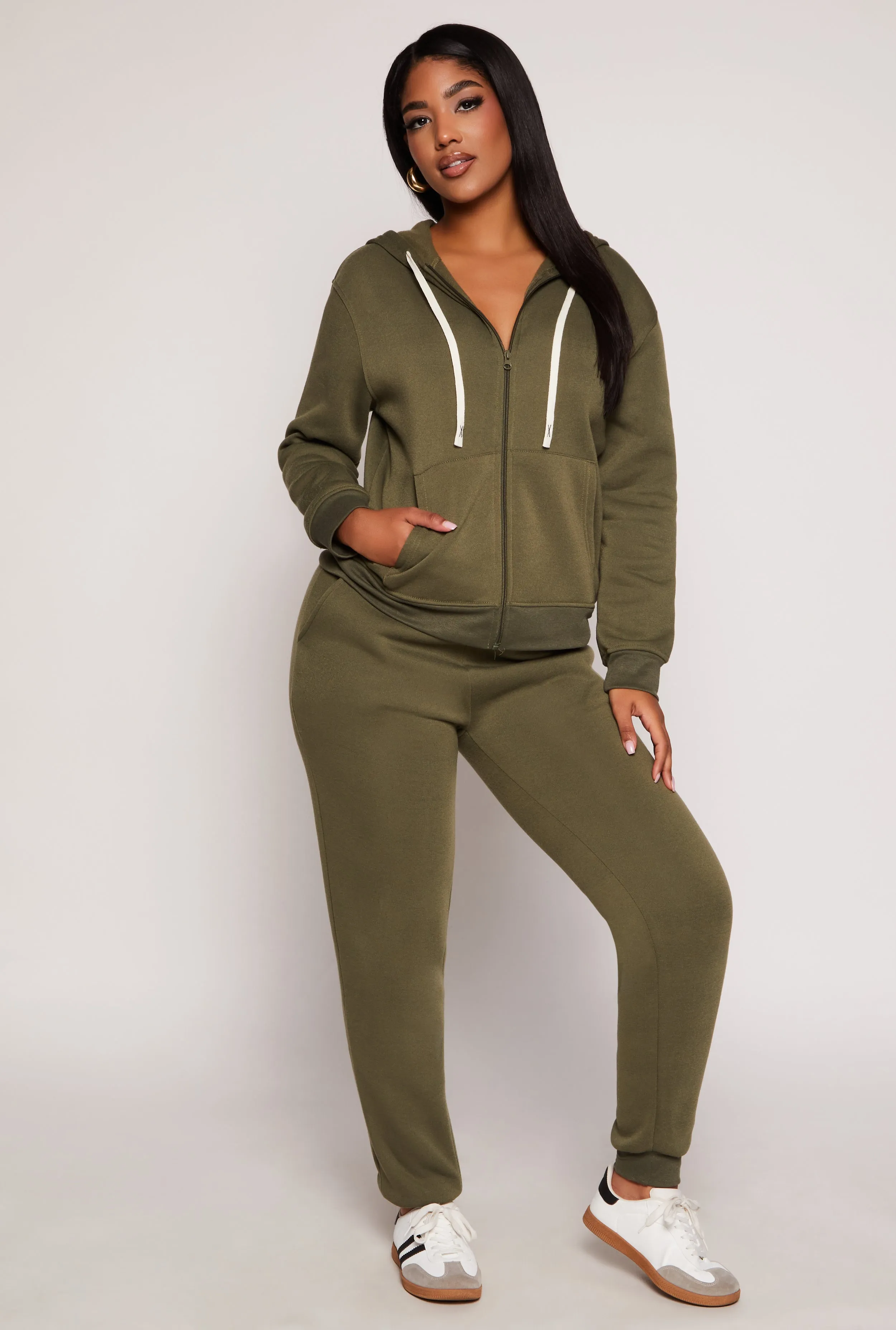 Zip Front Hooded Sweatshirt sold by Rainbow product image thumbnail 2