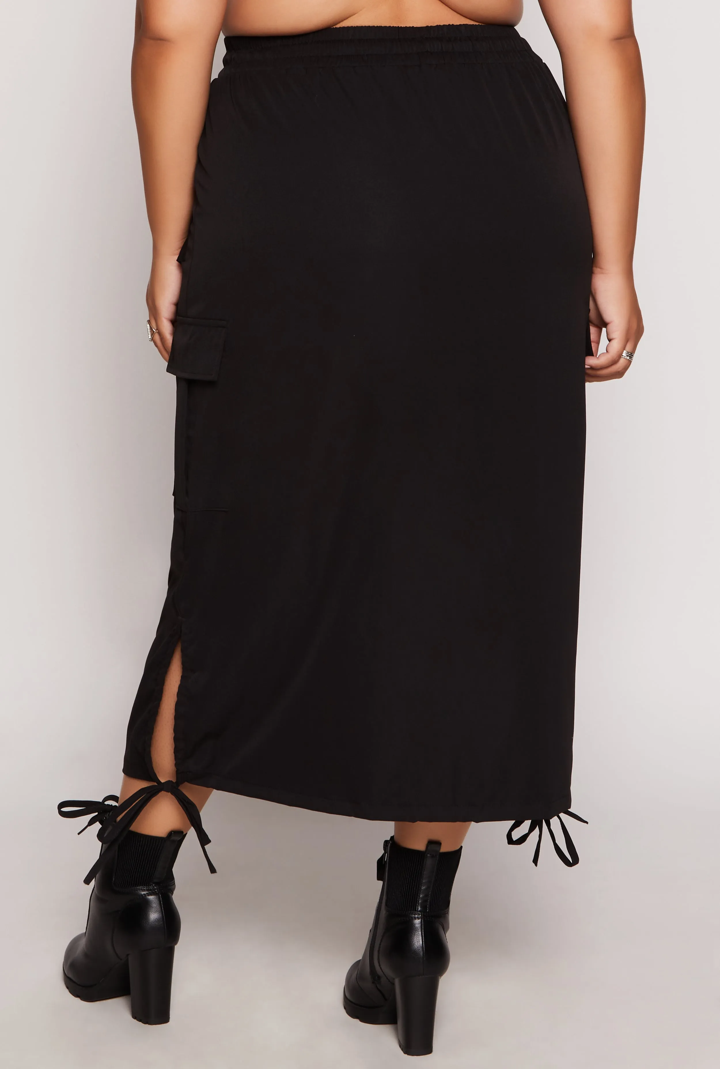 Plus Size Cargo Midi Skirt sold by Rainbow product image thumbnail 3
