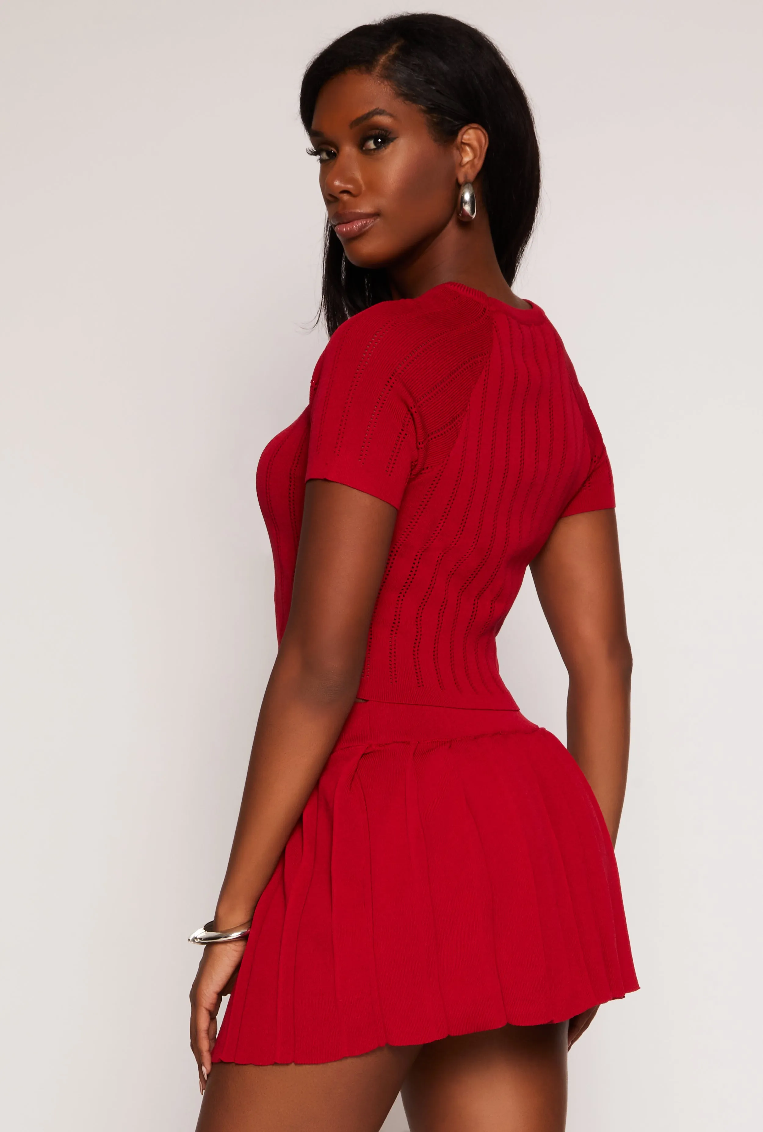 Faux Button Detail Cut Out Top sold by Rainbow product image thumbnail 3