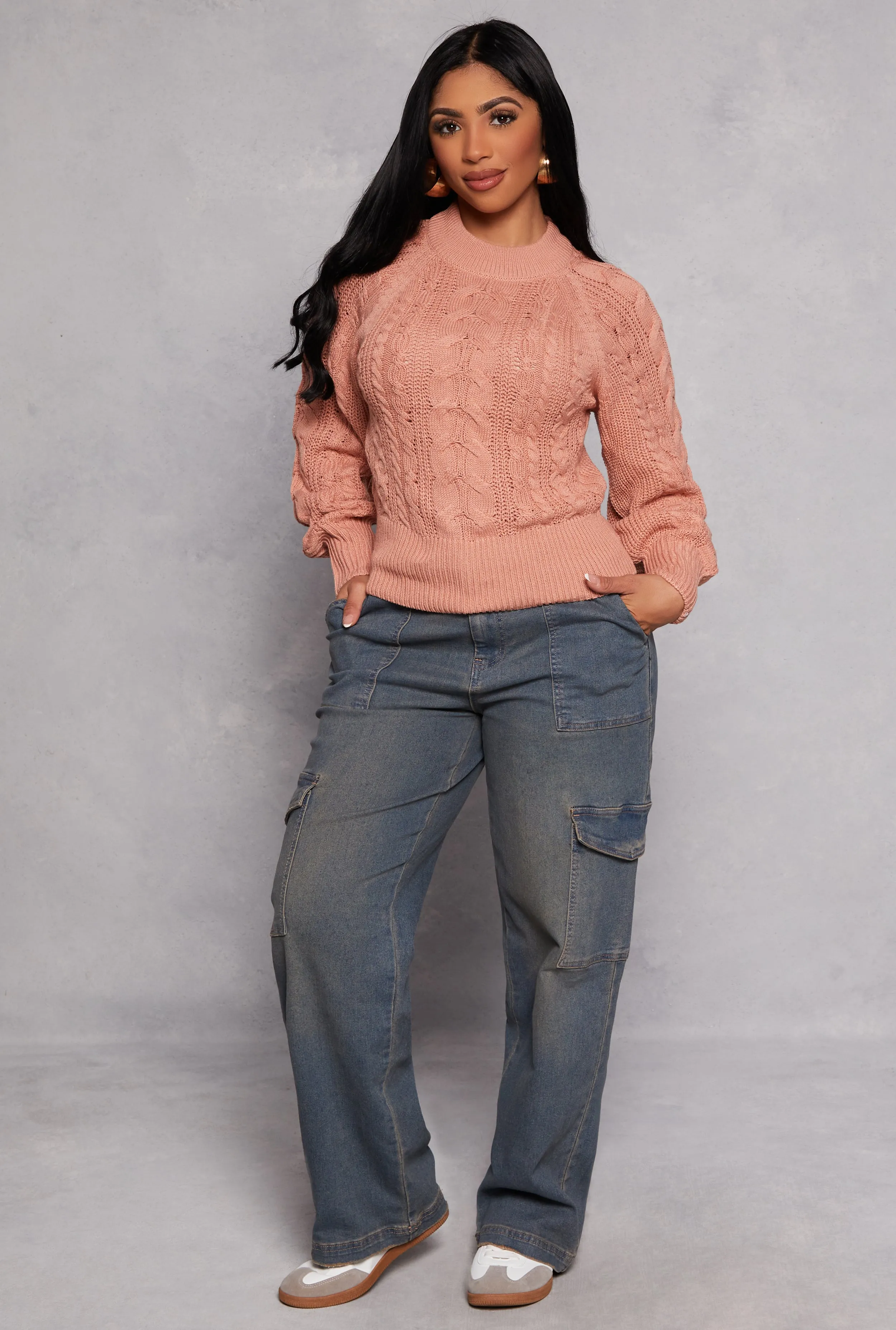 Cable Knit Pullover Sweater sold by Rainbow product image thumbnail 2