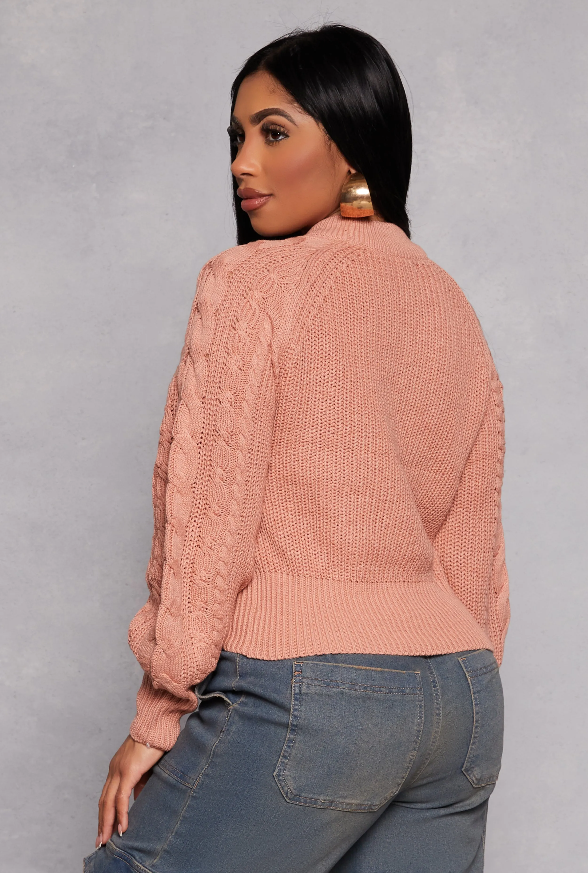Cable Knit Pullover Sweater sold by Rainbow product image thumbnail 3