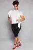 Plus Size Scuba Tiered Sleeve Top sold by Rainbow