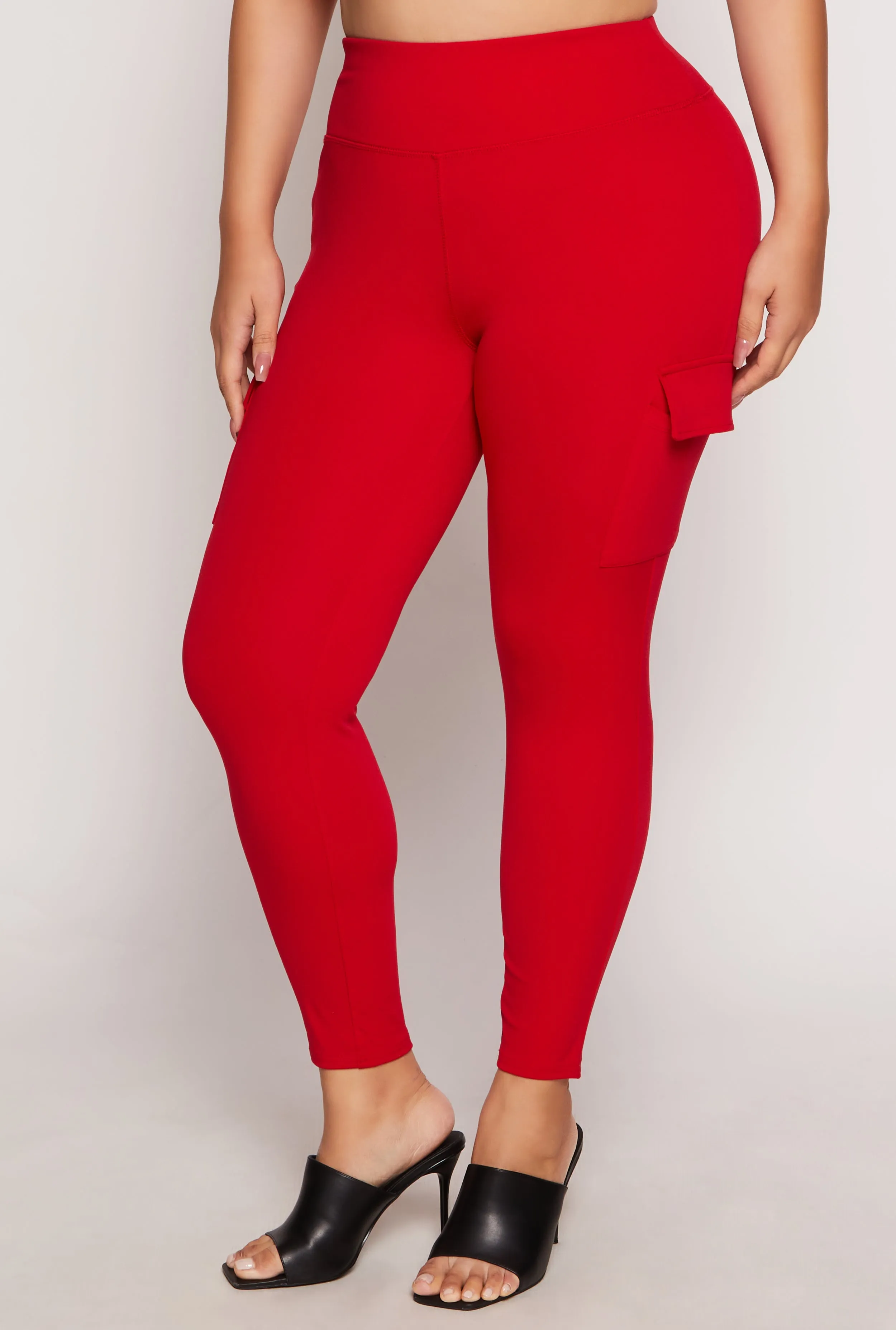Plus Size Cargo Pocket Leggings sold by Rainbow product image thumbnail 2