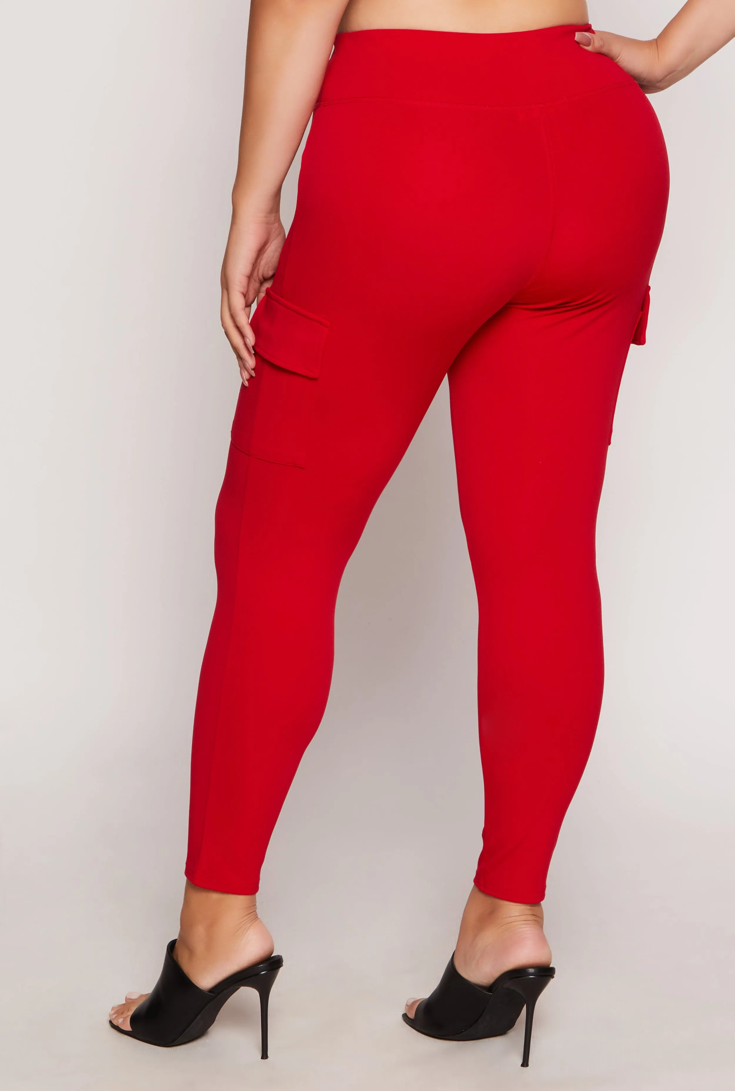 Plus Size Cargo Pocket Leggings sold by Rainbow product image thumbnail 3