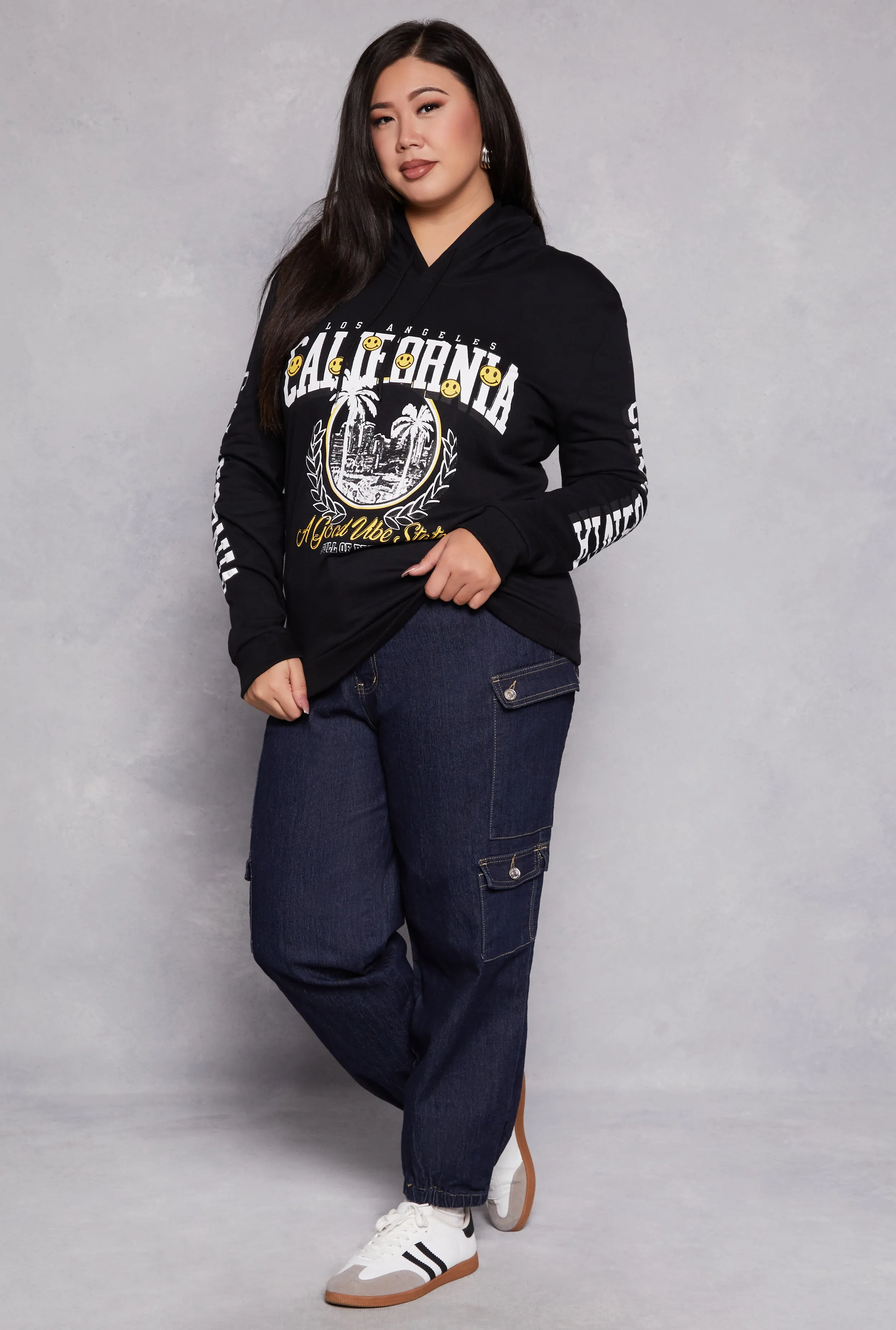 Plus Size Los Angeles California Graphic Hoodie sold by Rainbow product image thumbnail 2