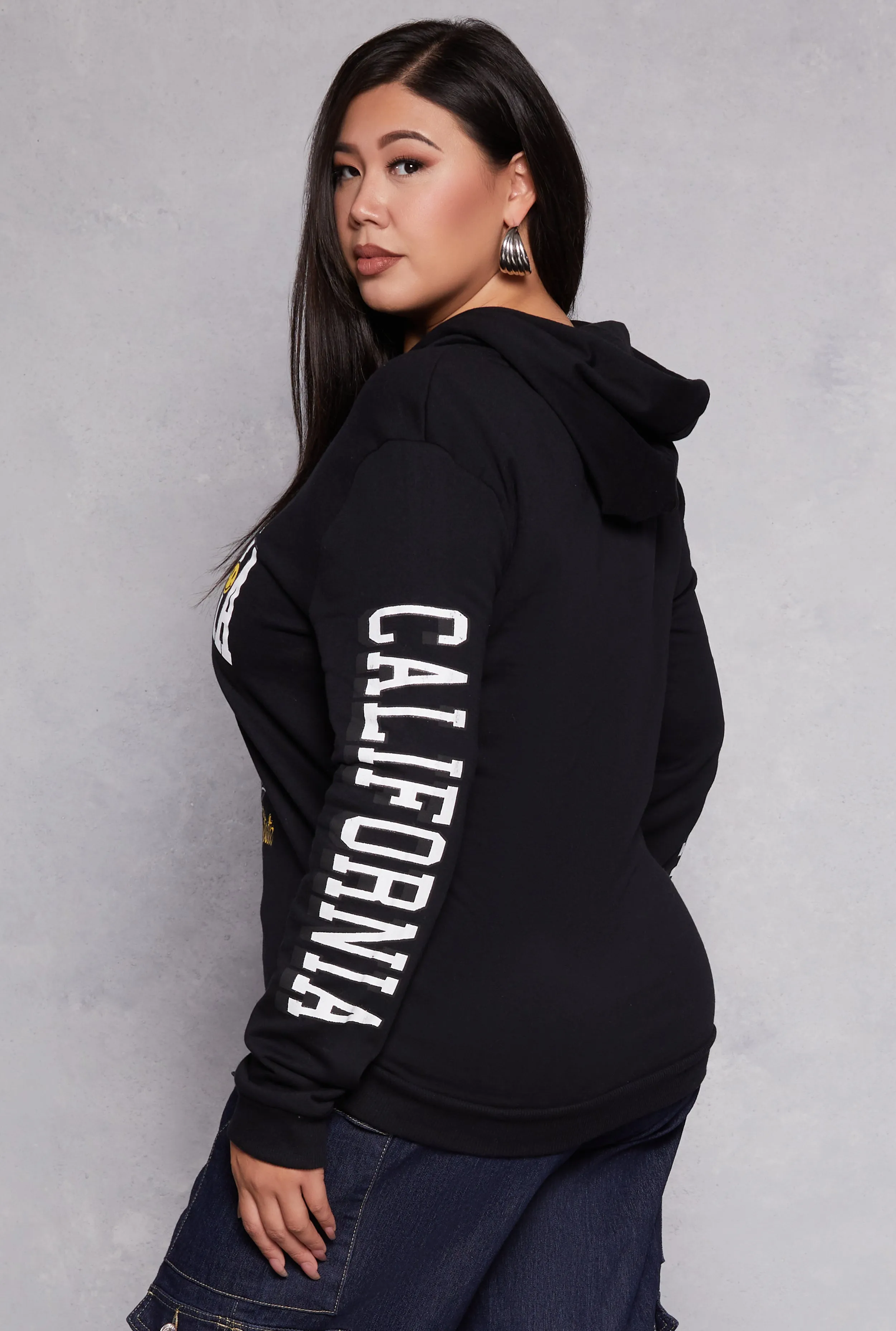 Plus Size Los Angeles California Graphic Hoodie sold by Rainbow product image thumbnail 3