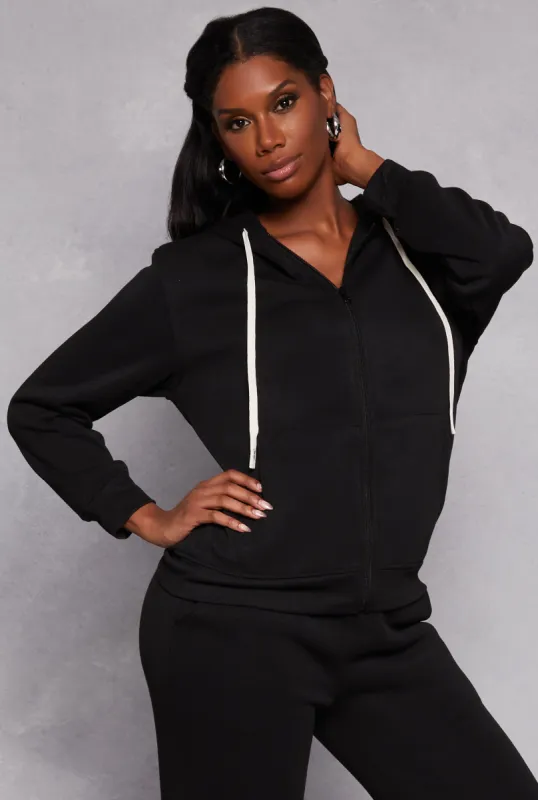 Zip Front Hooded Sweatshirt sold by Rainbow