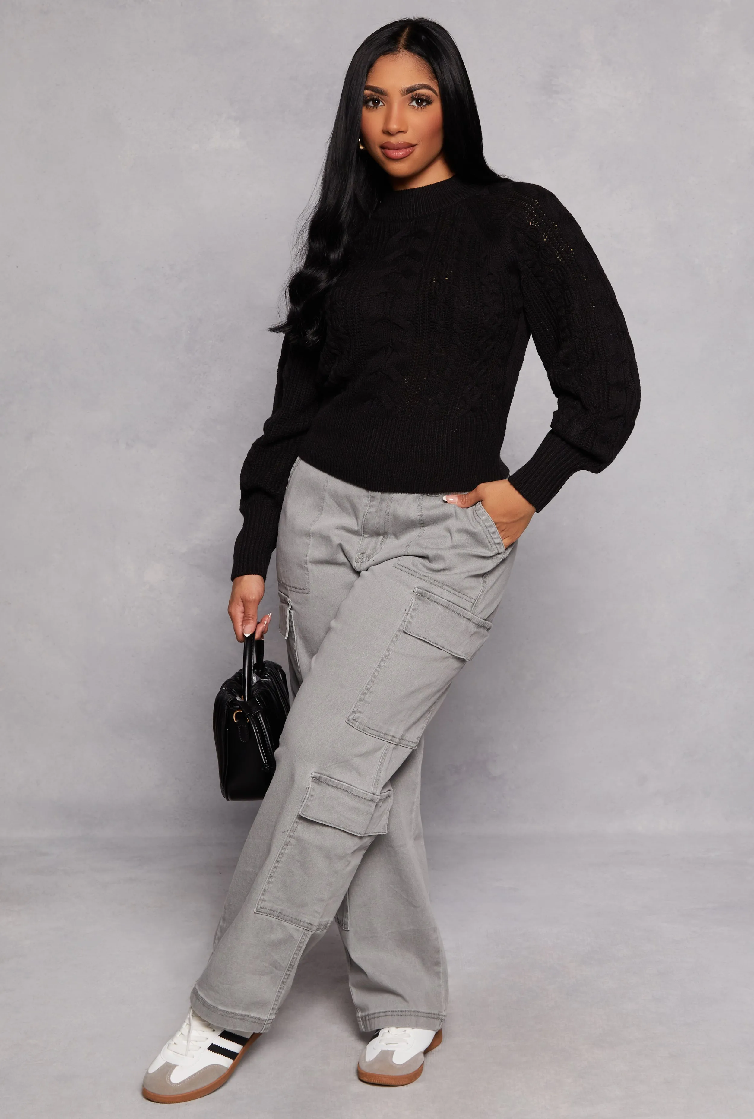 Cable Knit Pullover Sweater sold by Rainbow product image thumbnail 2