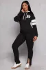 B Initial Sherpa Varsity Striped Hoodie sold by Rainbow