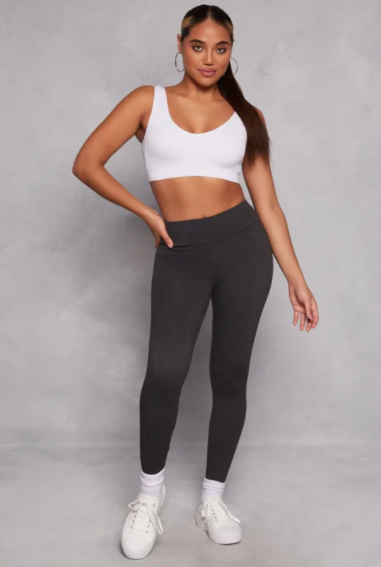 Brush Knit High Waisted Leggings sold by Rainbow