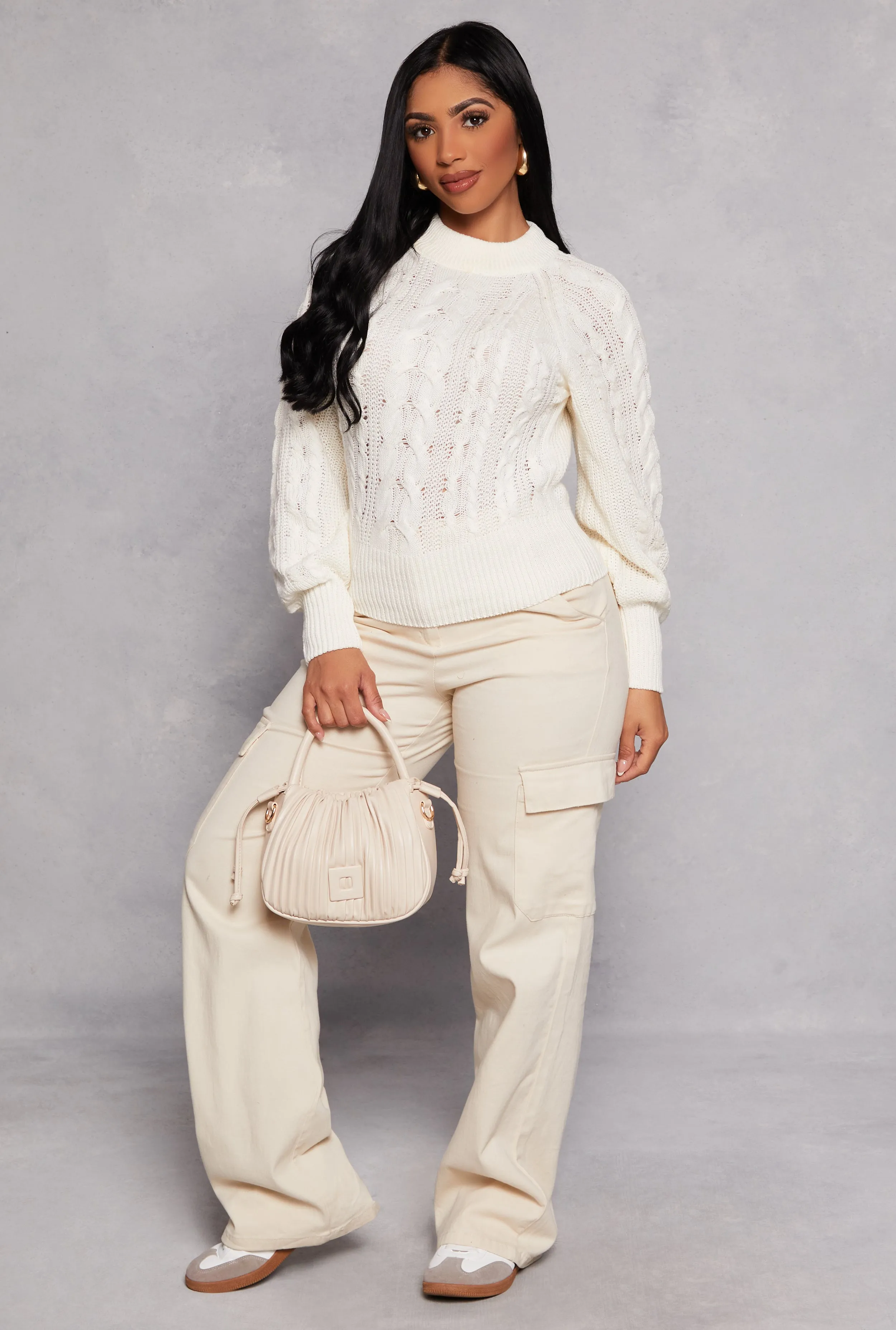 Cable Knit Pullover Sweater sold by Rainbow product image thumbnail 2