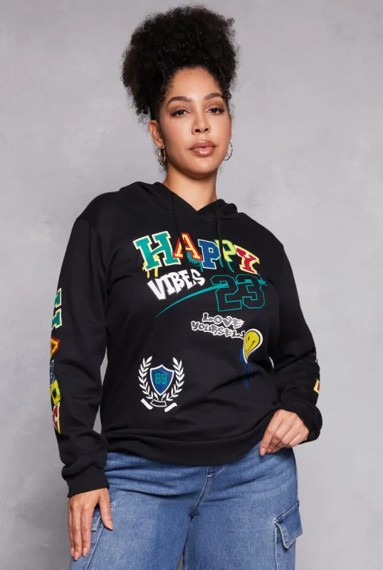 Plus Size Graphic Pullover Hoodie sold by Rainbow