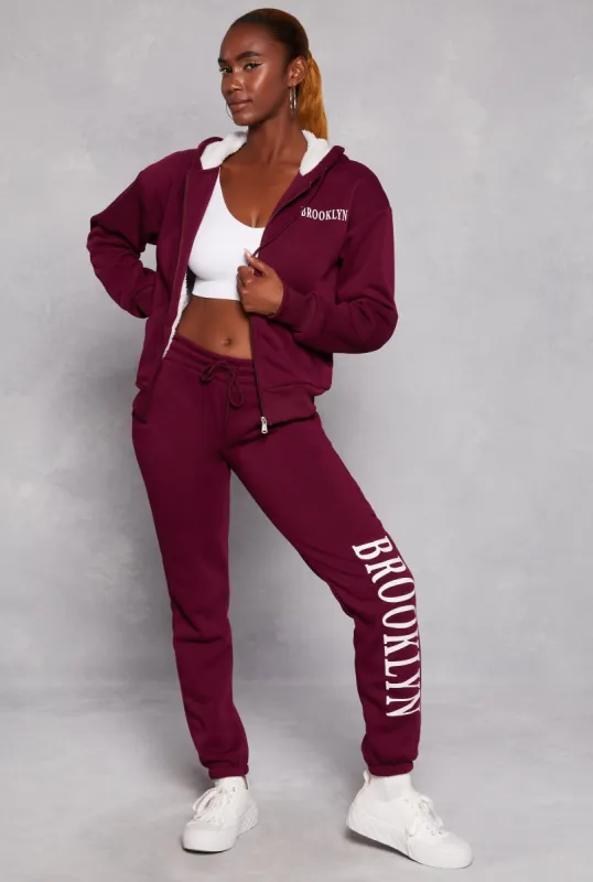 City Graphic Drawstring Joggers sold by Rainbow